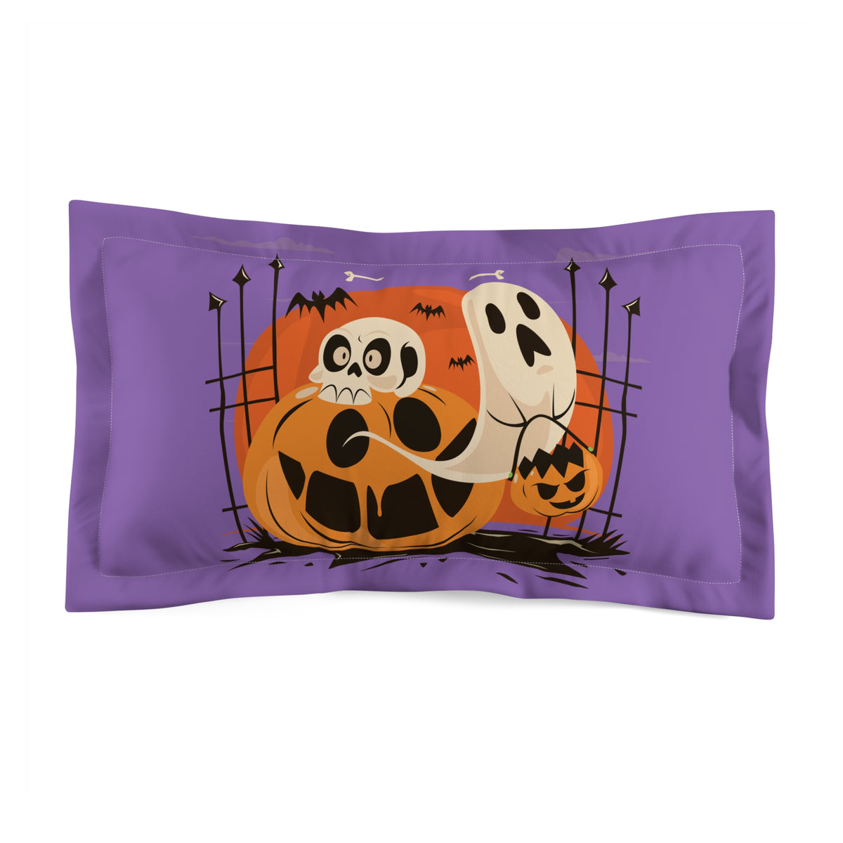 Halloween with Pumpkins | Microfiber Pillow Sham