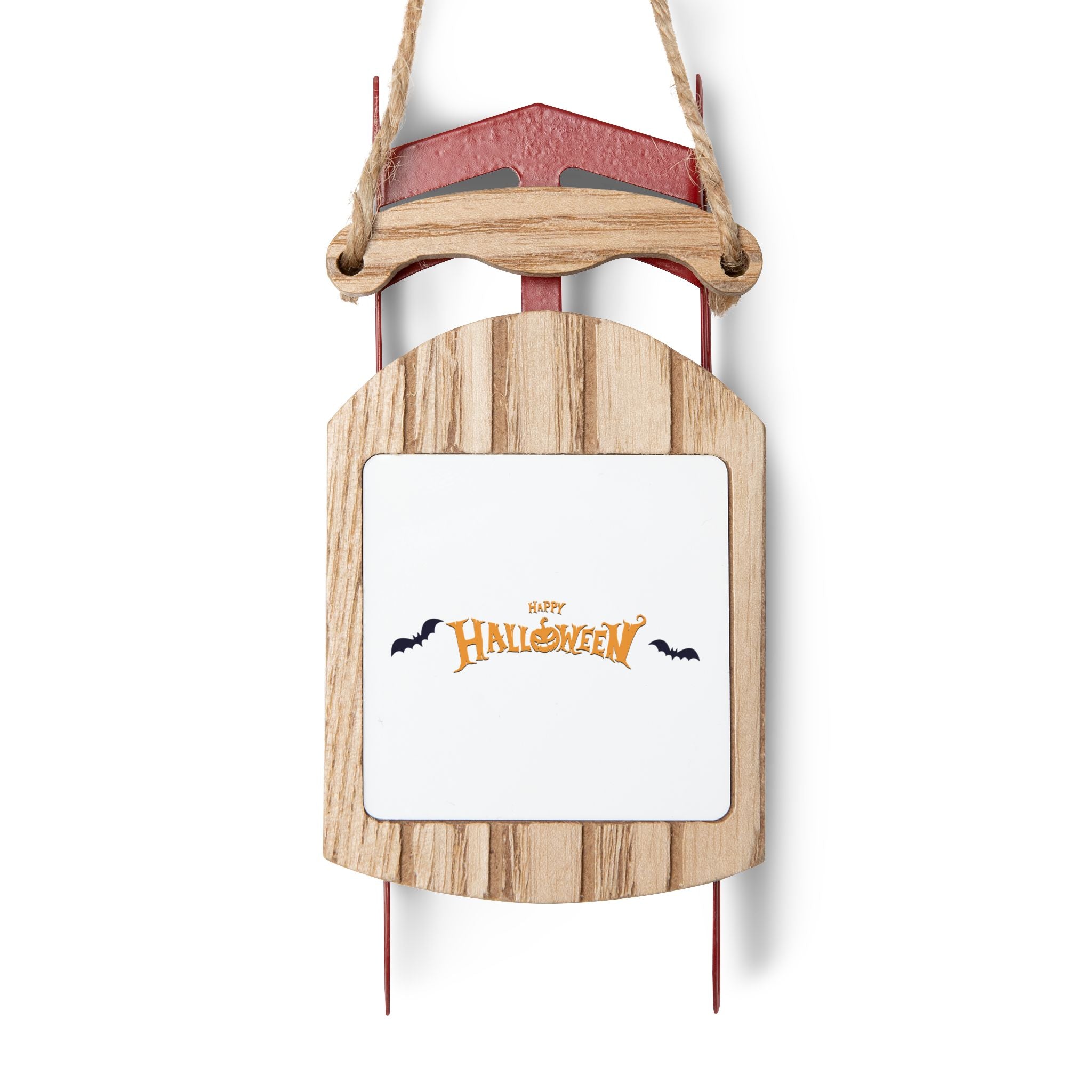 Halloween with Bats | Sled Ornaments