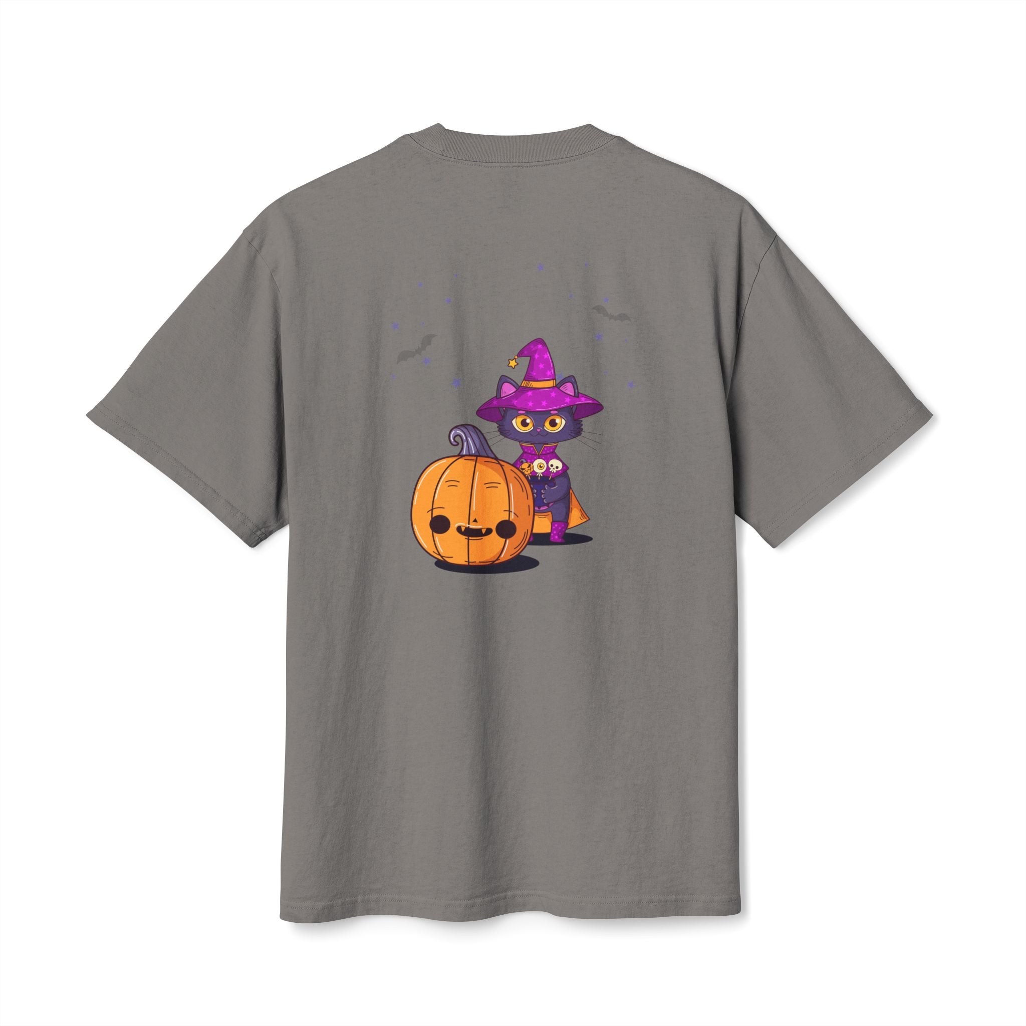 Halloween with Witch's Cats | Unisex Heavy Faded Tee