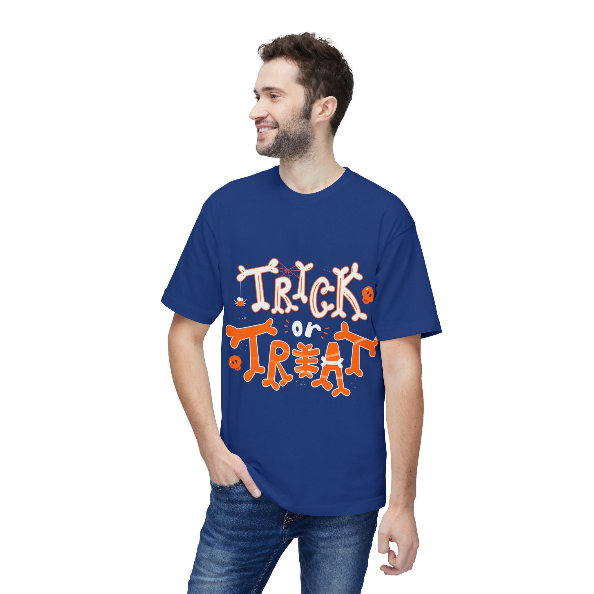 Halloween Trick or Treat | Unisex Midweight T-shirt, Made in US