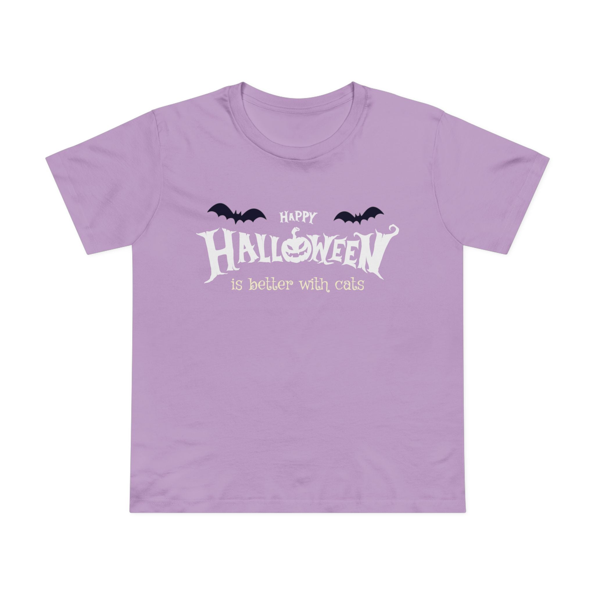 Halloween with Witch's Cats | Women’s Maple Tee