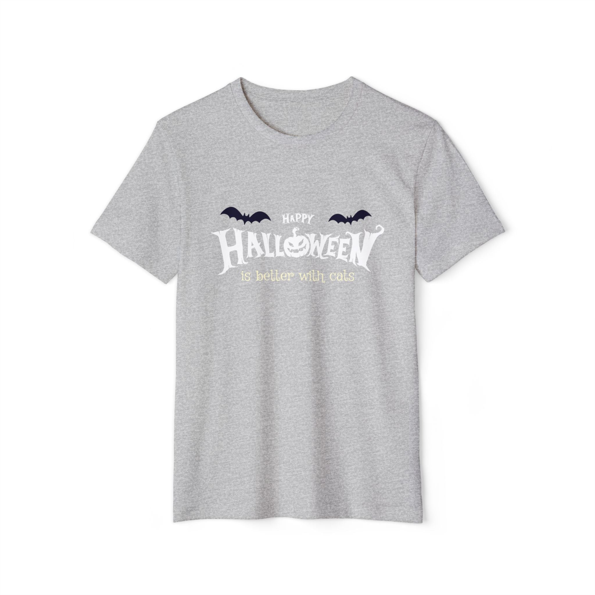 Halloween with Witch's Cats | Unisex Recycled Organic T-Shirt