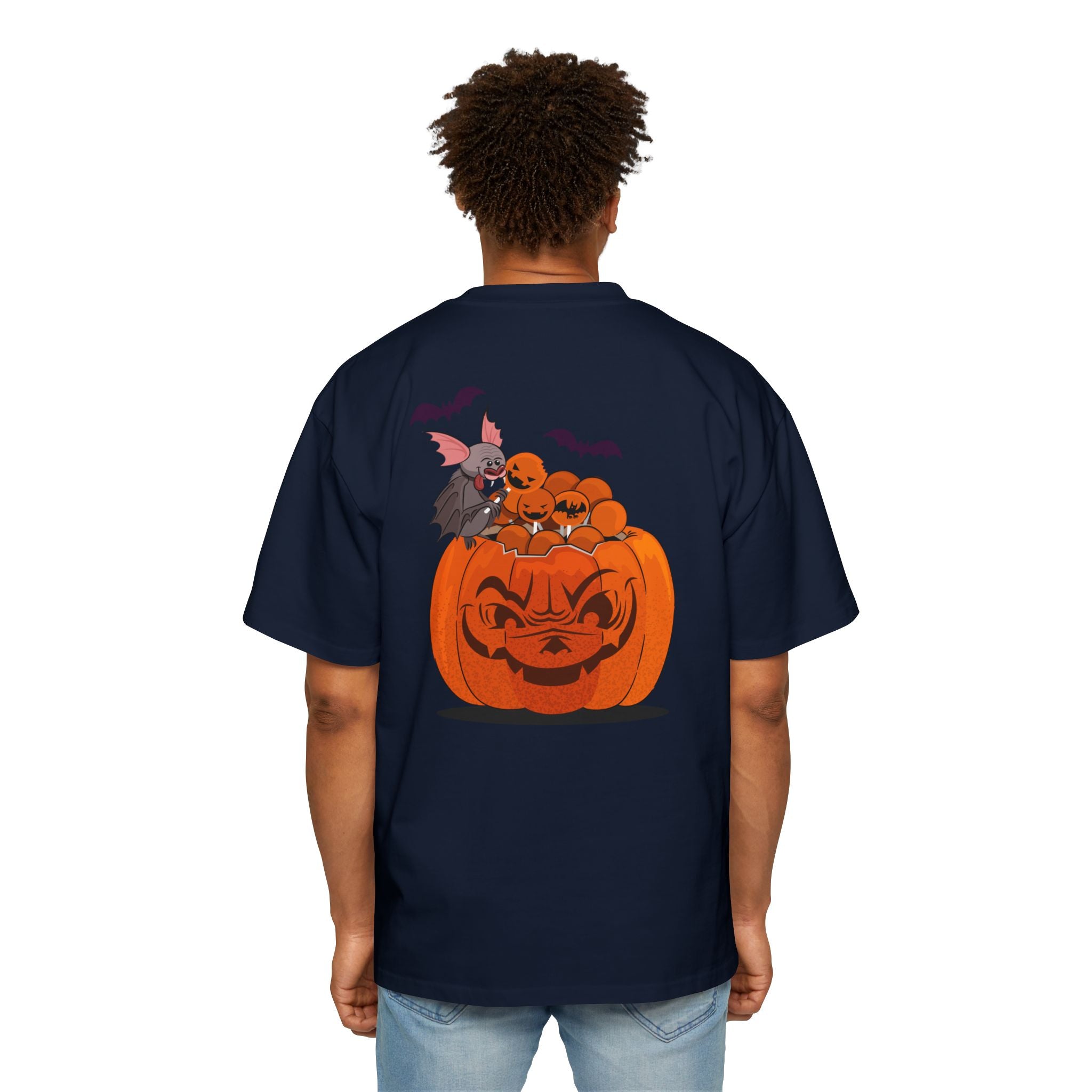 Halloween Trick or Treat | Men's Heavy Oversized Tee