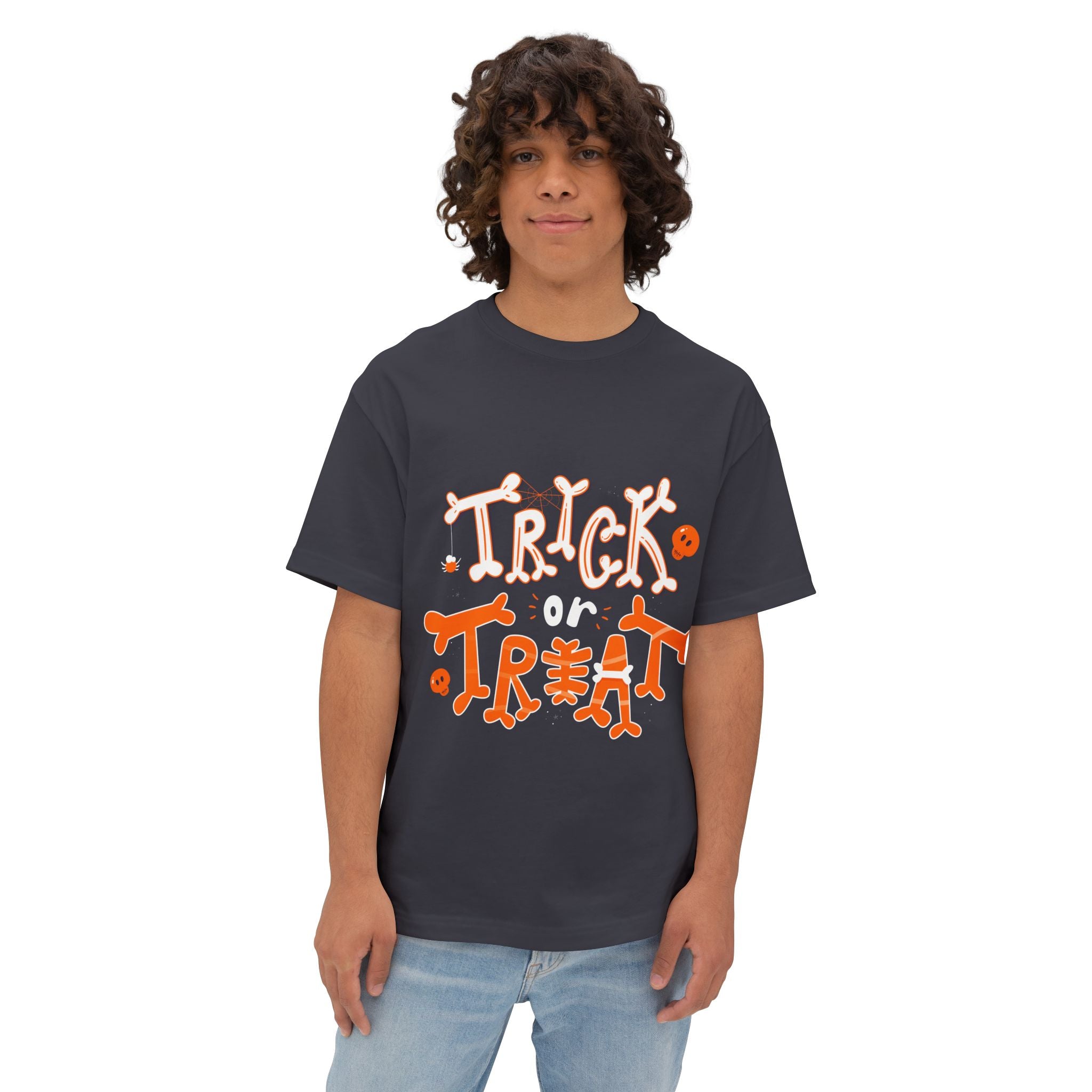 Halloween Trick or Treat | Unisex Oversized Boxy Tee
