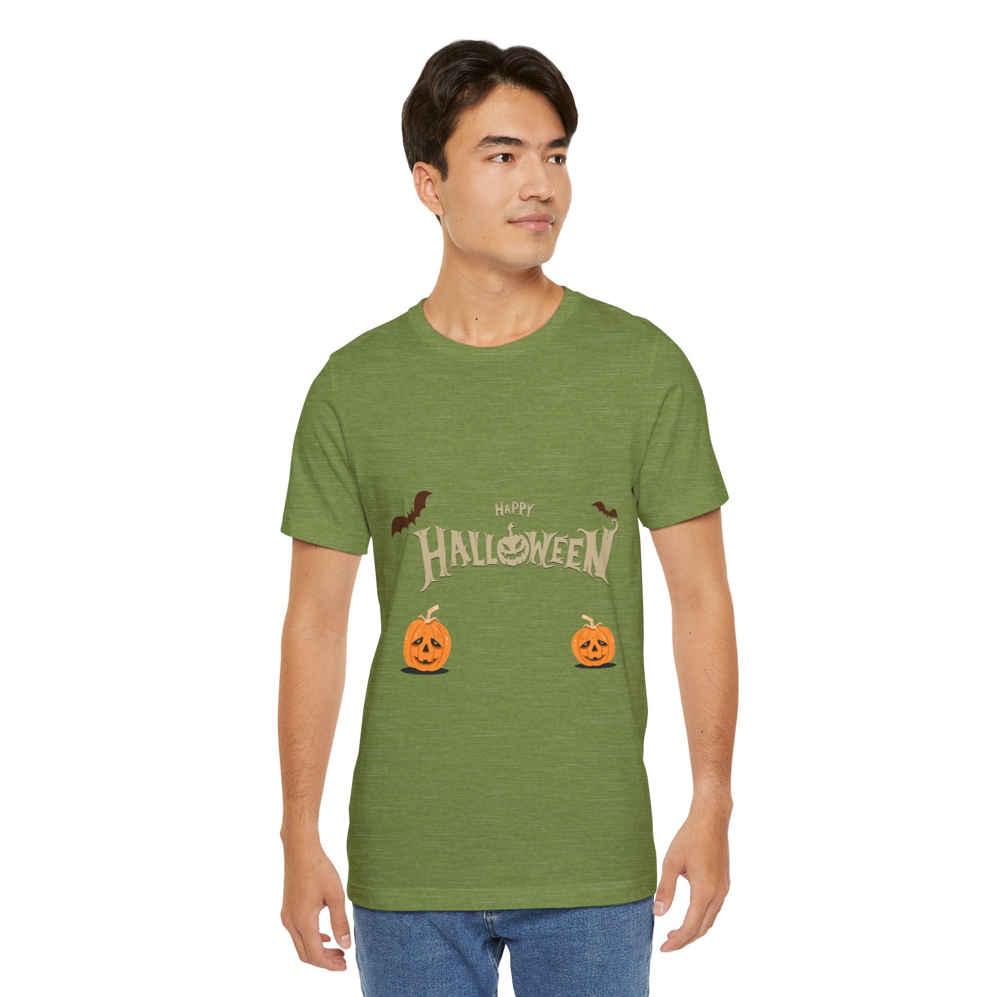 Halloween with Pumpkins | Unisex Jersey Short Sleeve Tee