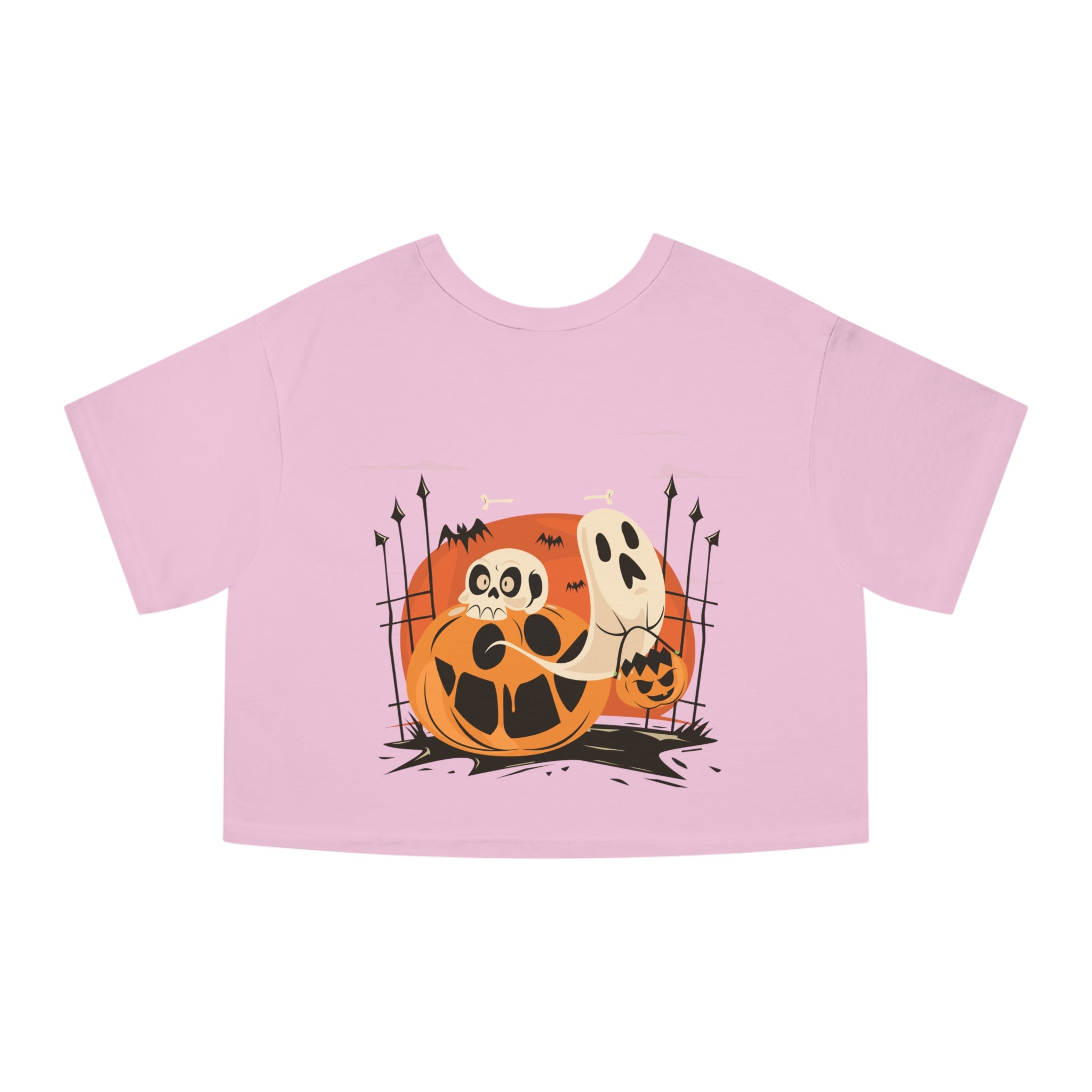 Halloween with Pumpkins | Champion Women's Heritage Cropped T-Shirt