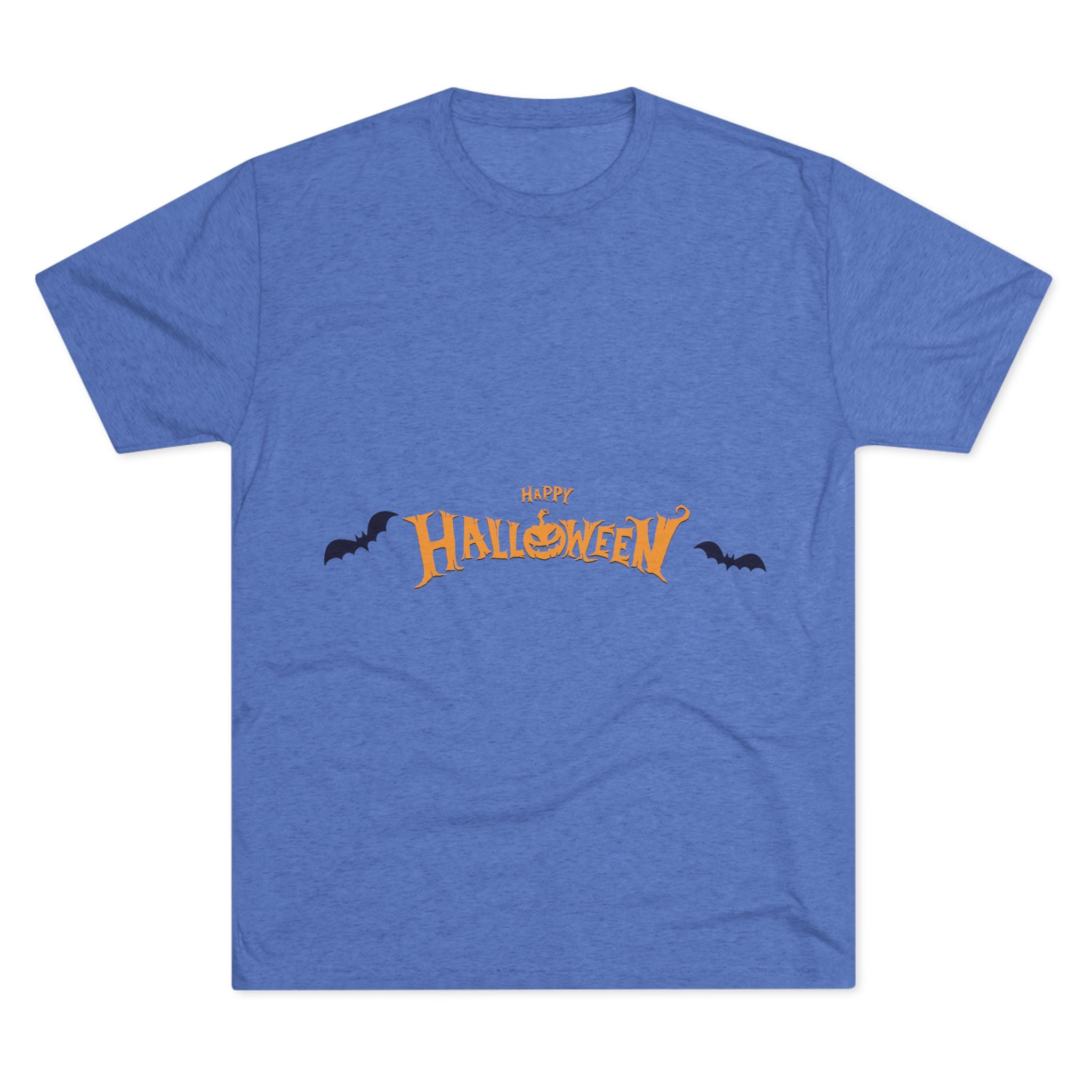 Halloween with Bats | Unisex Tri-Blend Crew Tee