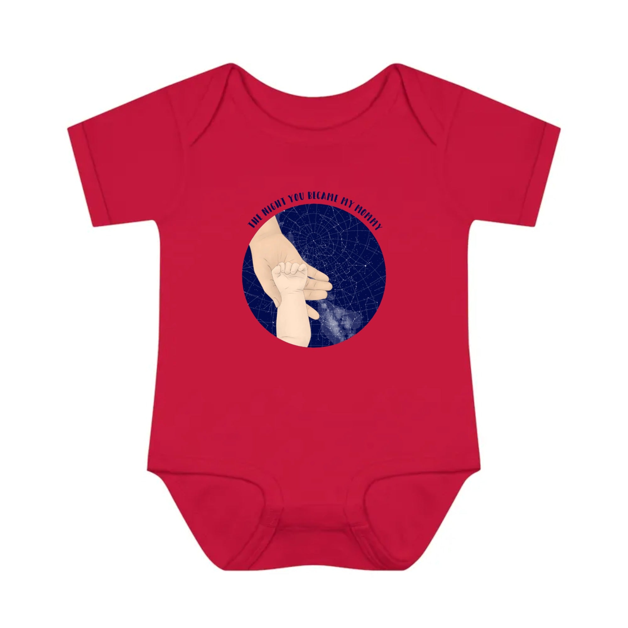 The night you became my mommy | Infant Baby Rib Bodysuit