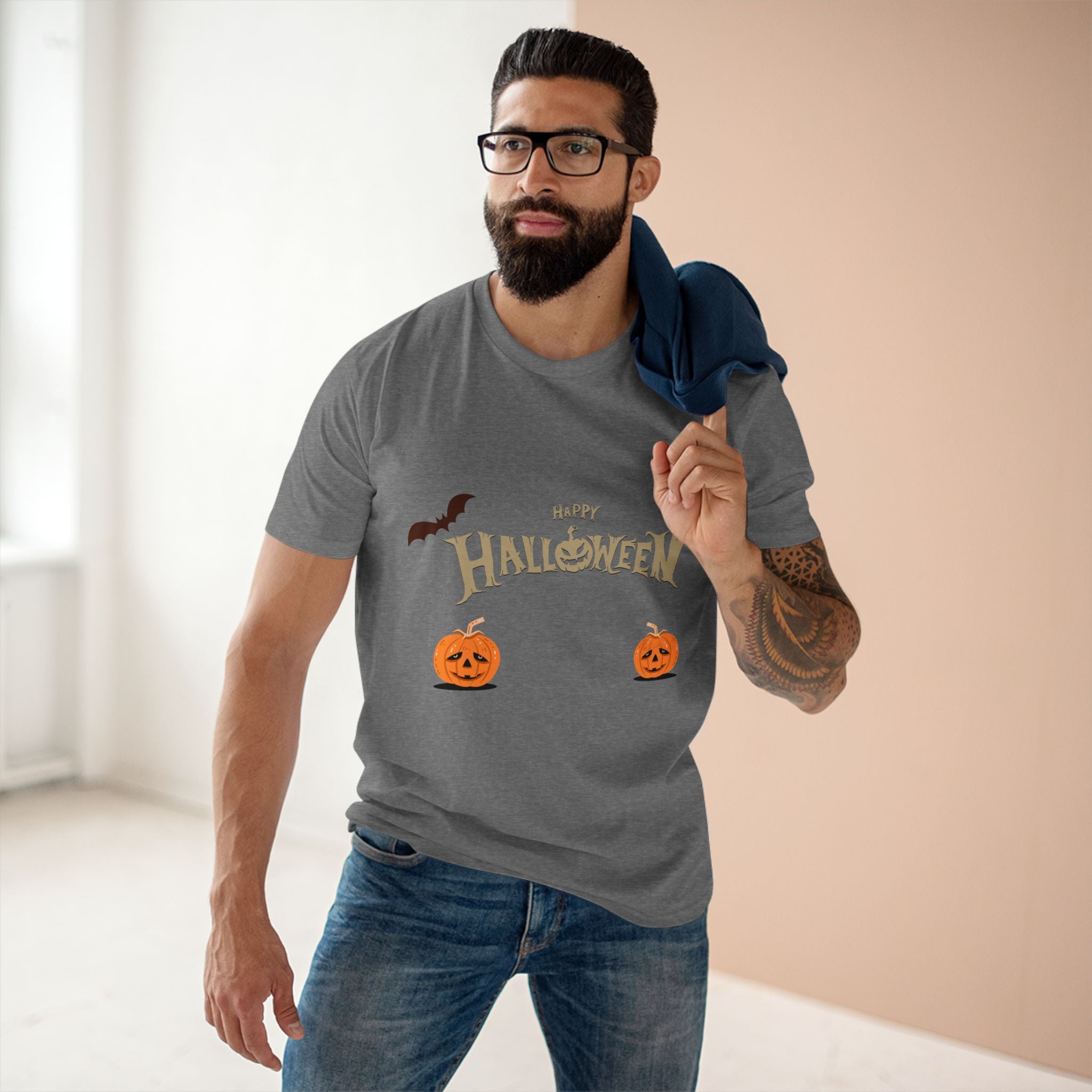 Halloween with Pumpkins | Men's Staple Tee