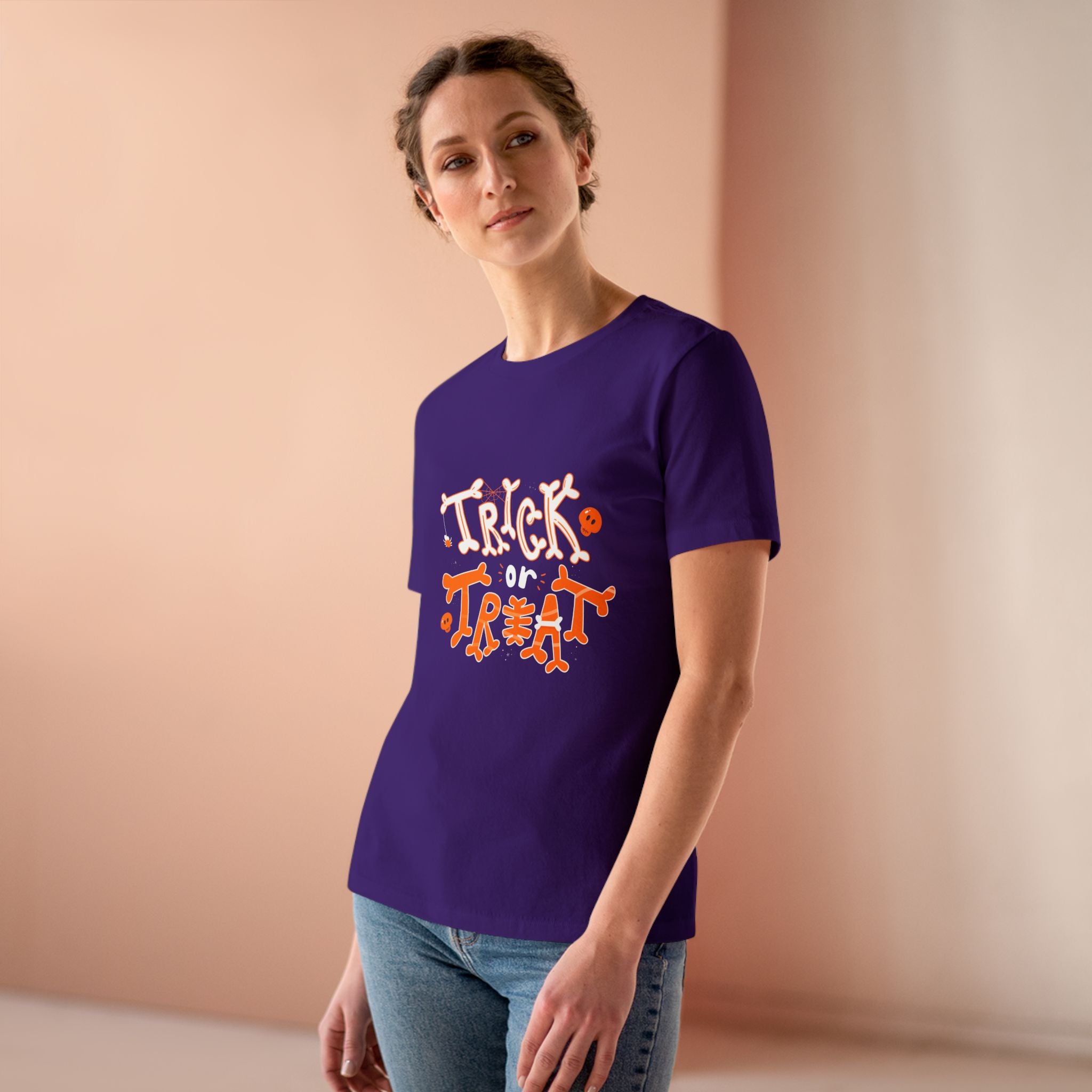 Halloween Trick or Treat | Women's Cotton Tee