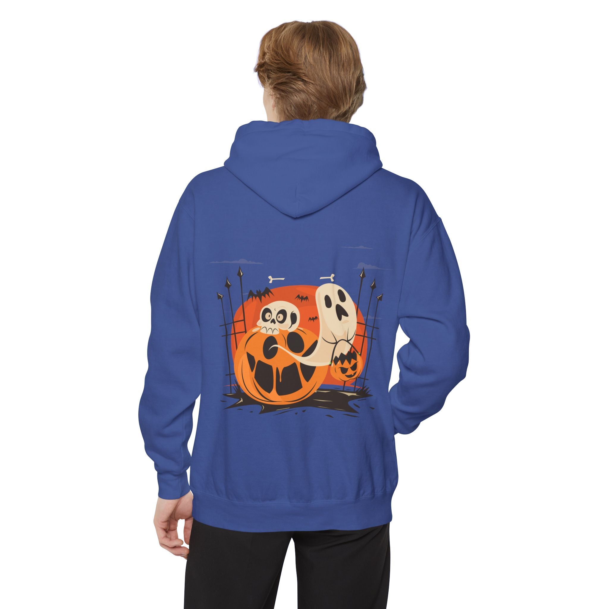 Halloween with Pumpkins | Unisex Garment-Dyed Hoodie
