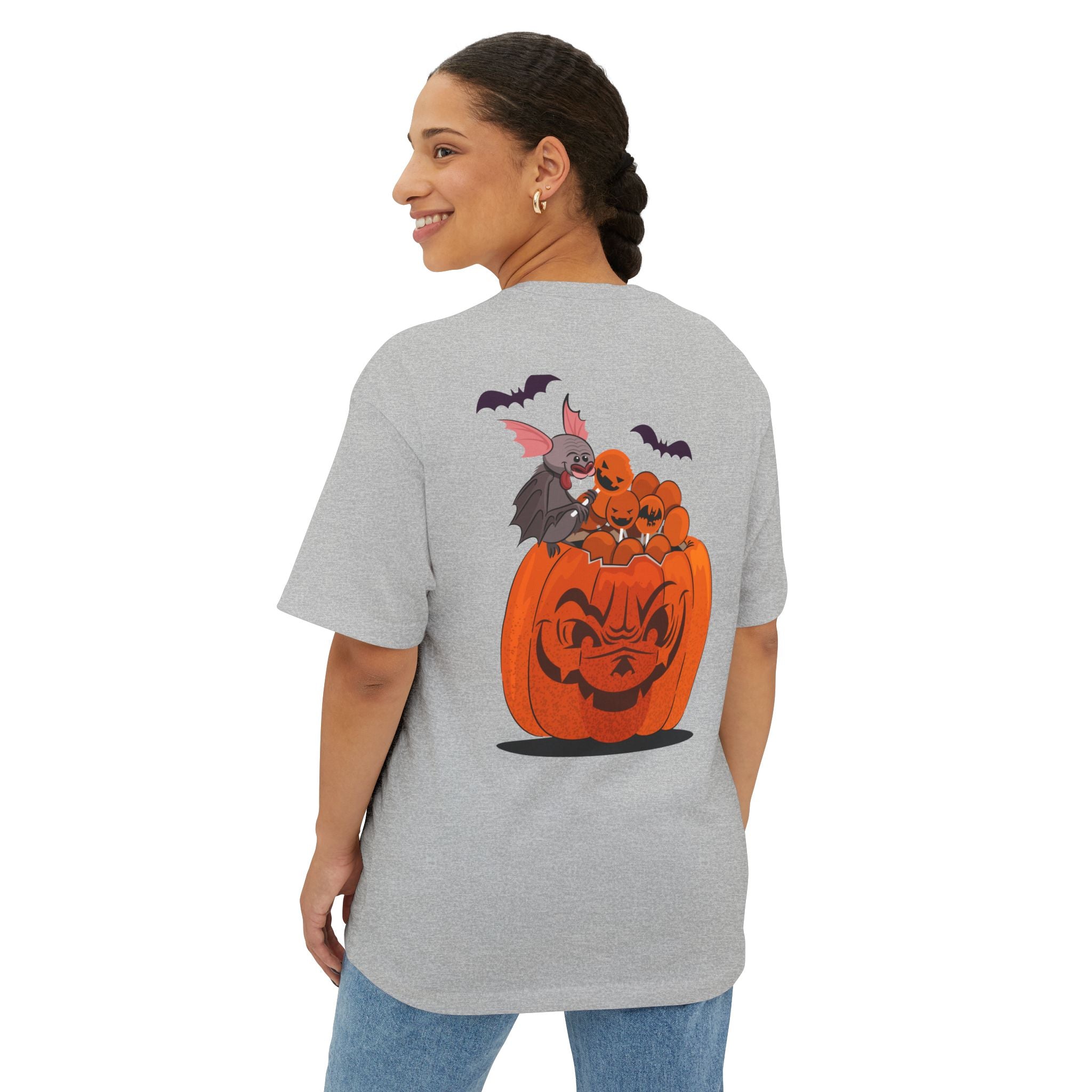 Halloween Trick or Treat | Unisex Oversized Boxy Tee