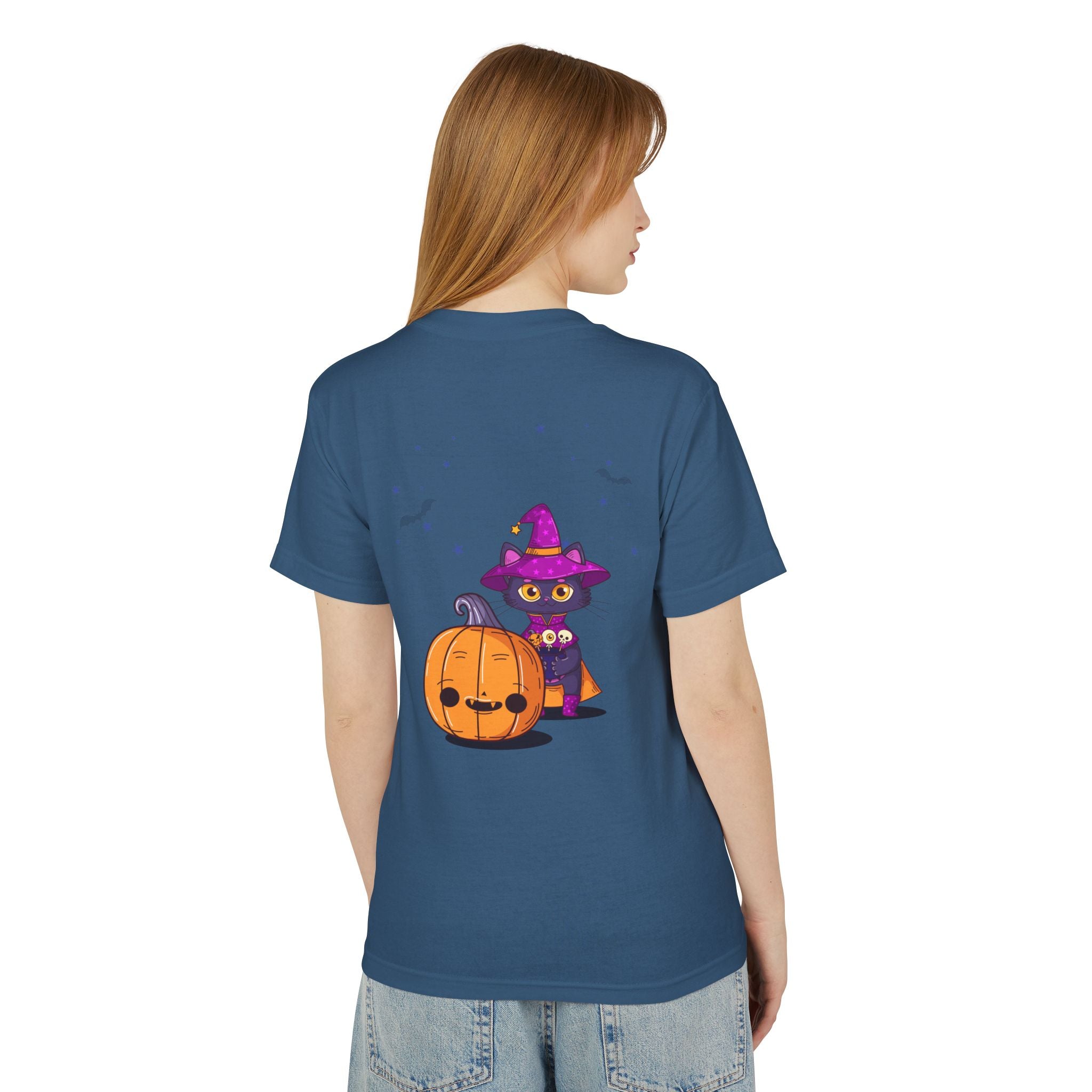 Halloween with Witch's Cats | Unisex Garment-Dyed Heavyweight Cotton Tee