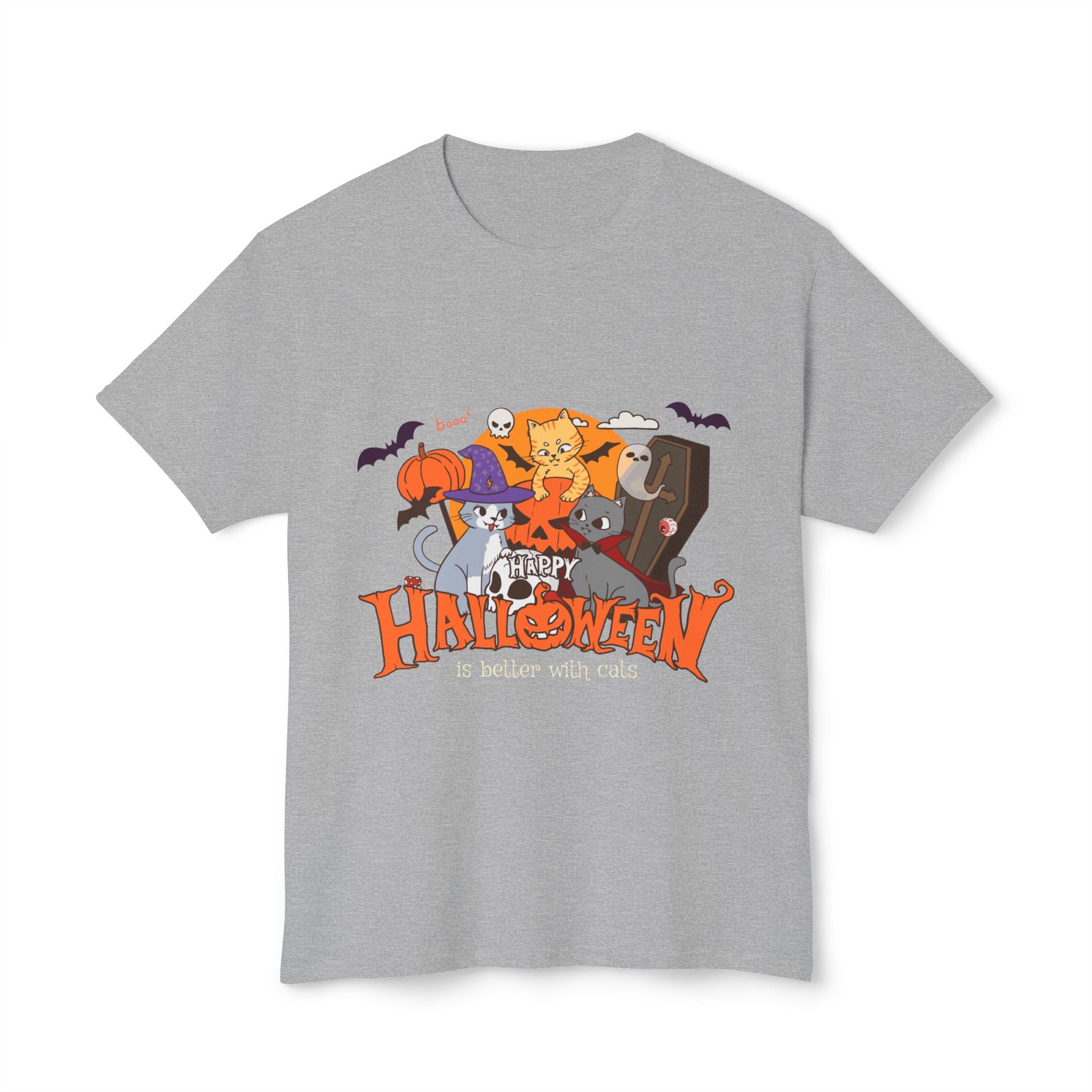 Halloween is Better with Cats | Unisex HD Cotton™ T-shirt