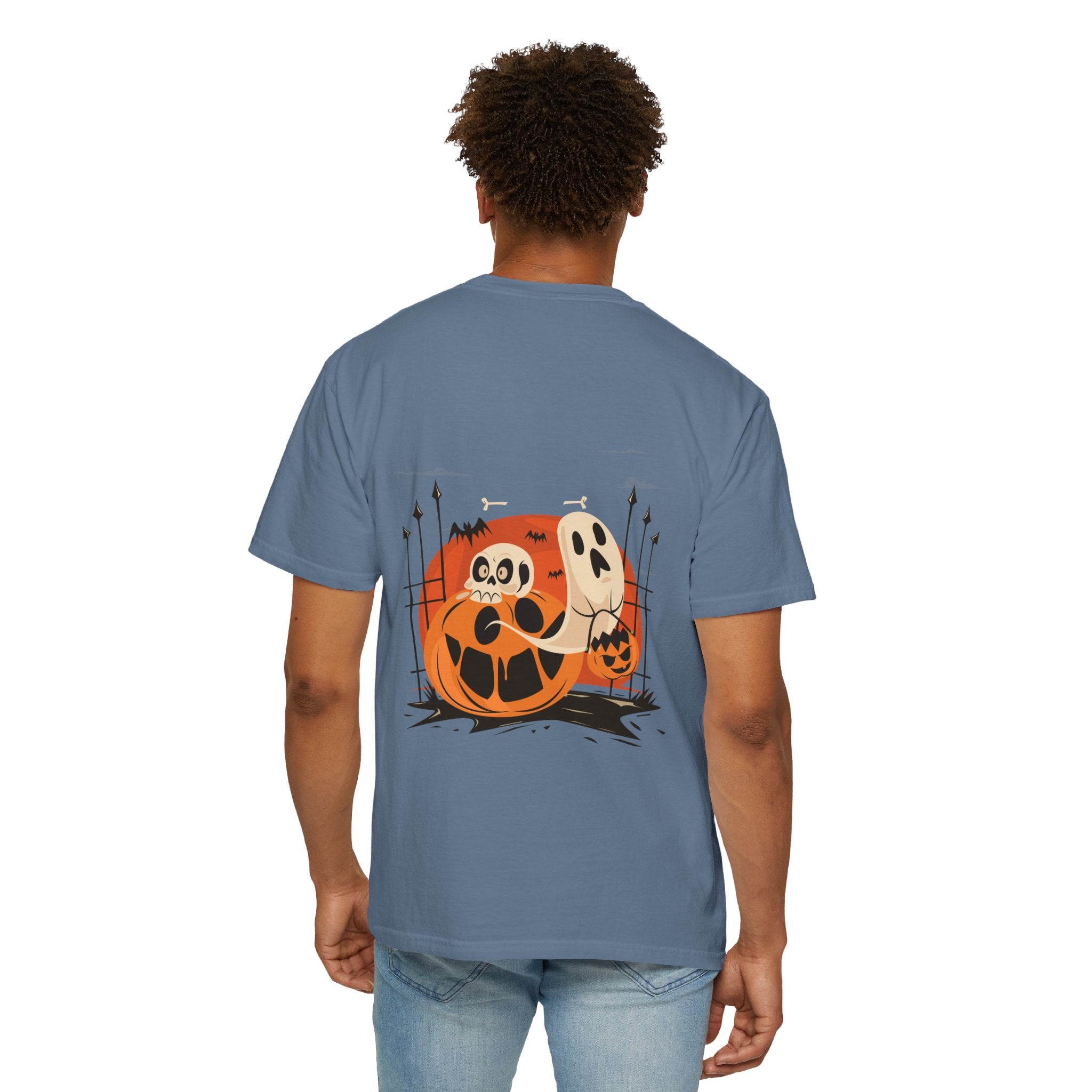Halloween with Pumpkins | Unisex Garment-Dyed T-shirt
