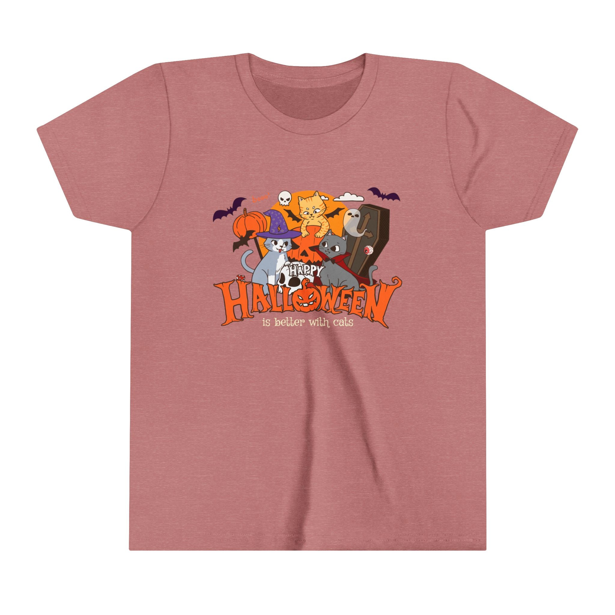 Halloween is Better with Cats | Youth Short Sleeve Tee