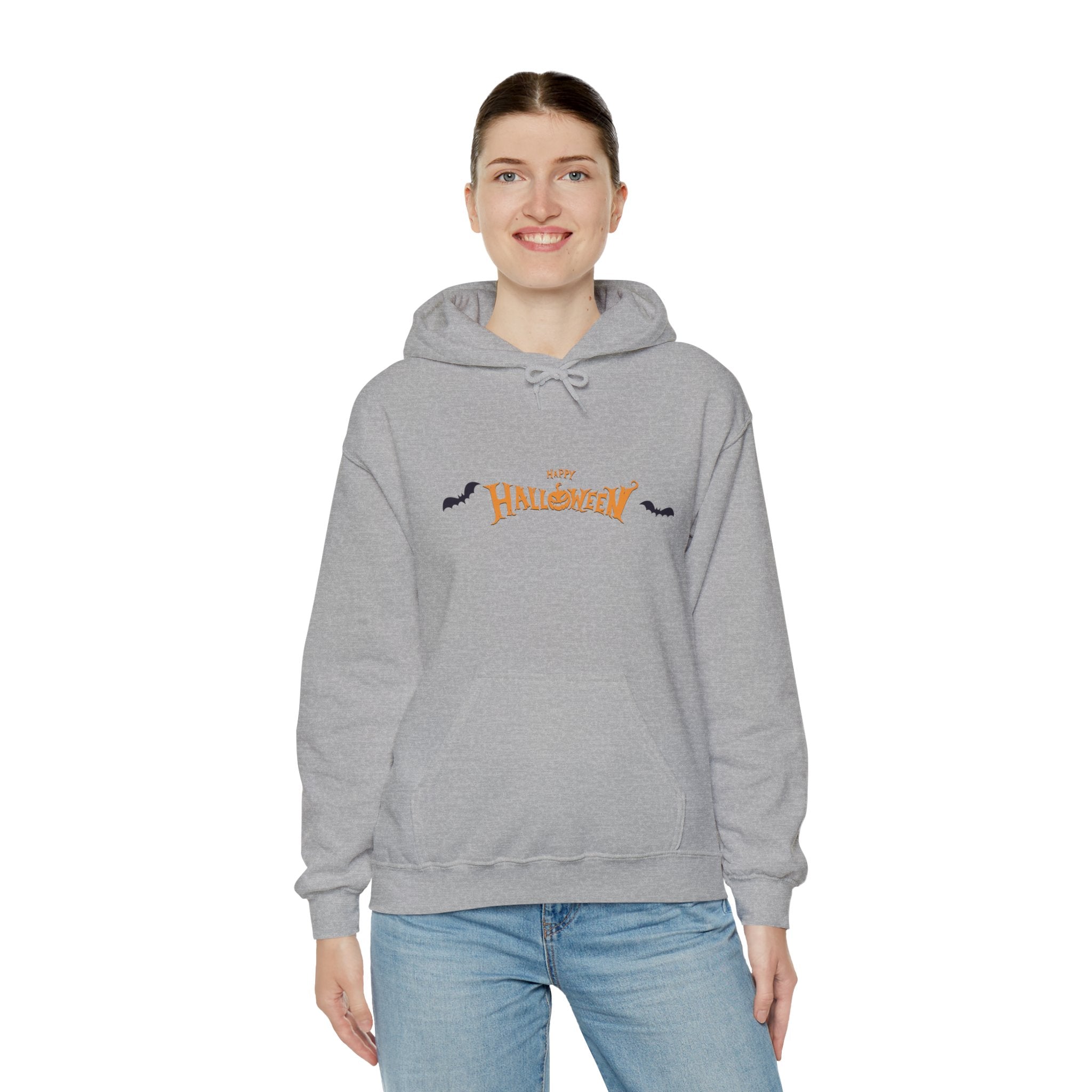 Halloween with Bats | Unisex Heavy Blend Hooded Sweatshirt