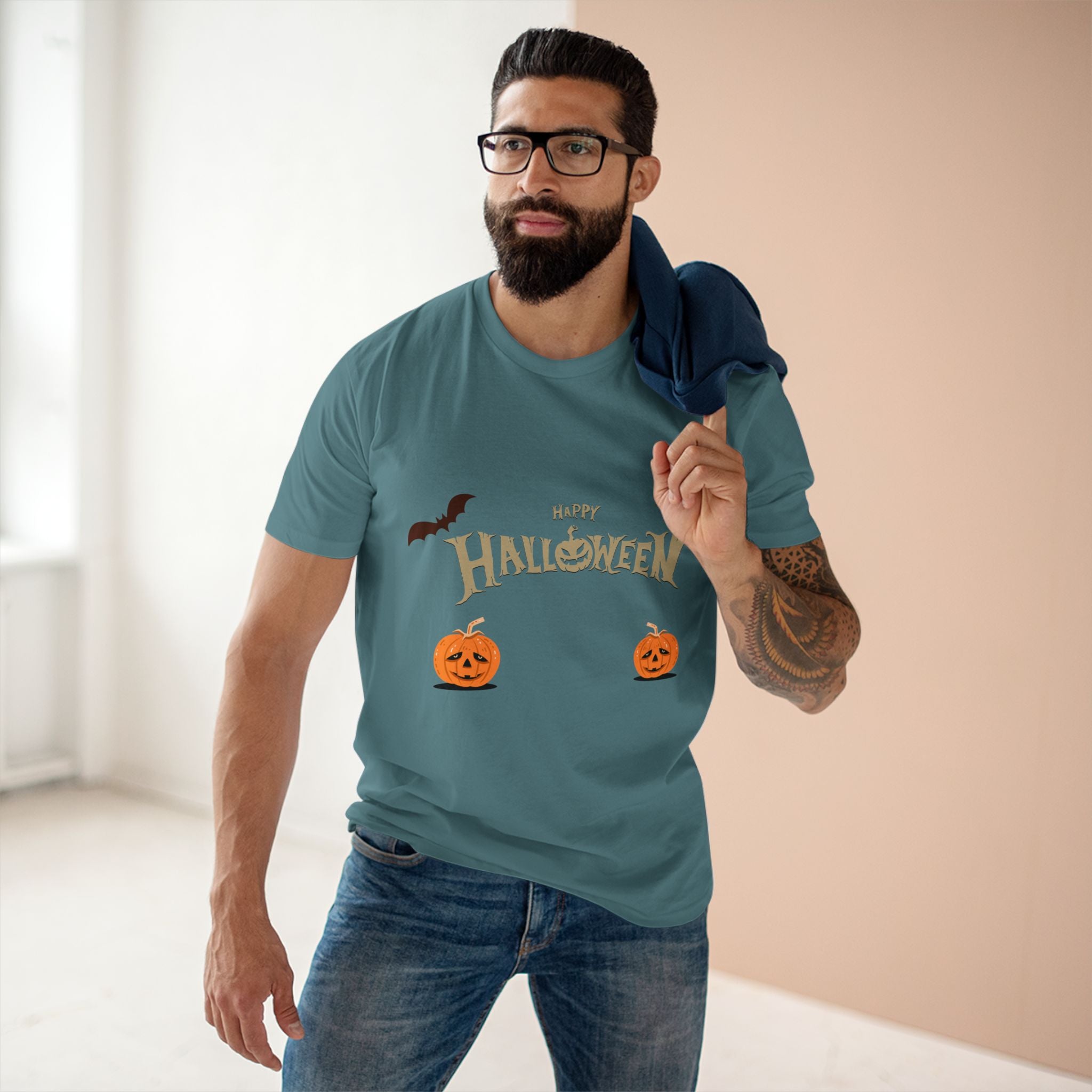 Halloween with Pumpkins | Men's Staple Tee