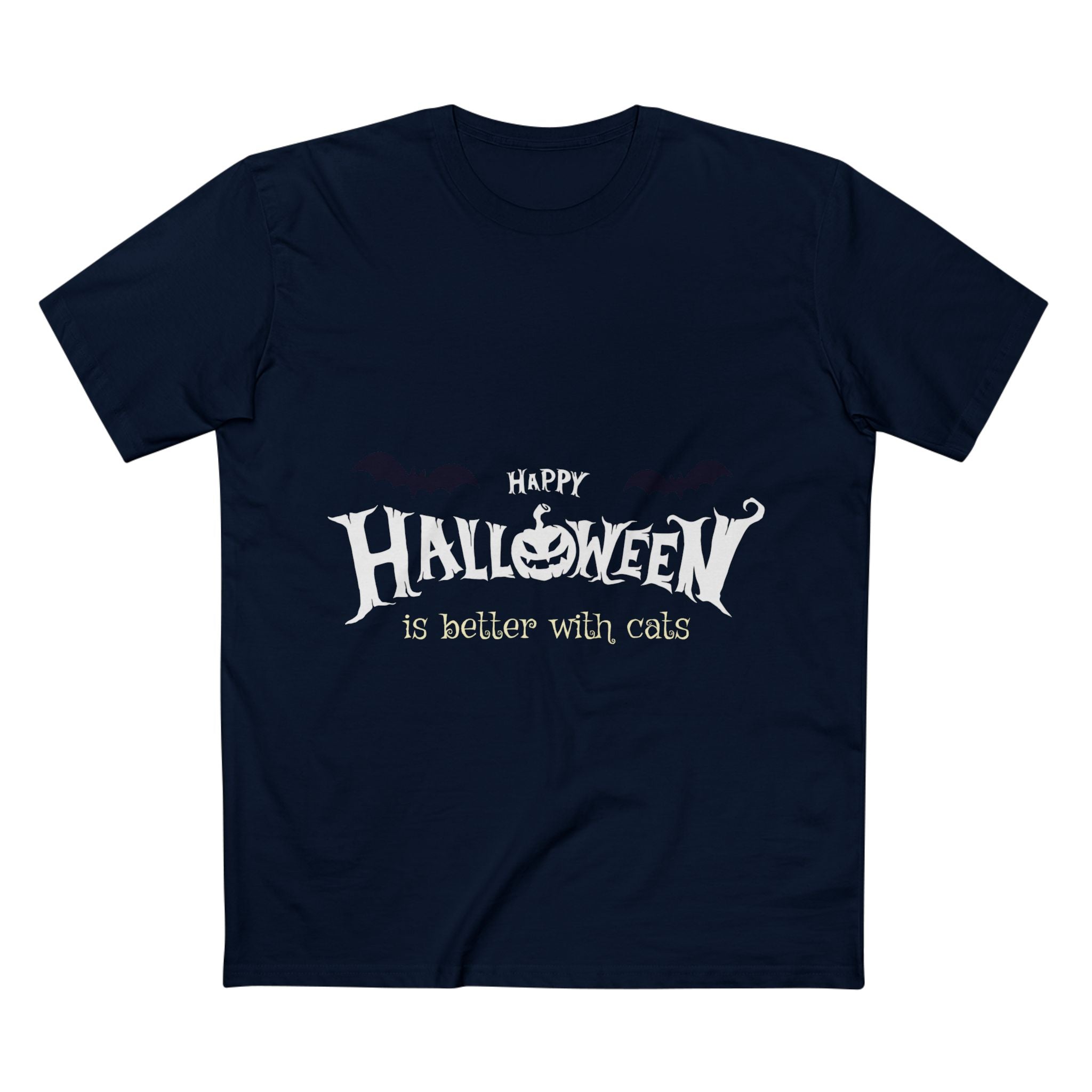Halloween with Witch's Cats | Men's Staple Tee
