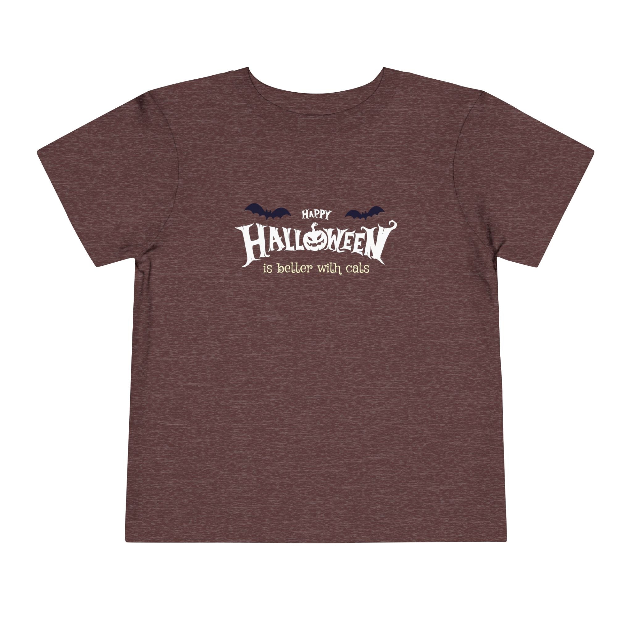 Halloween with Witch's Cats | Toddler Short Sleeve Tee