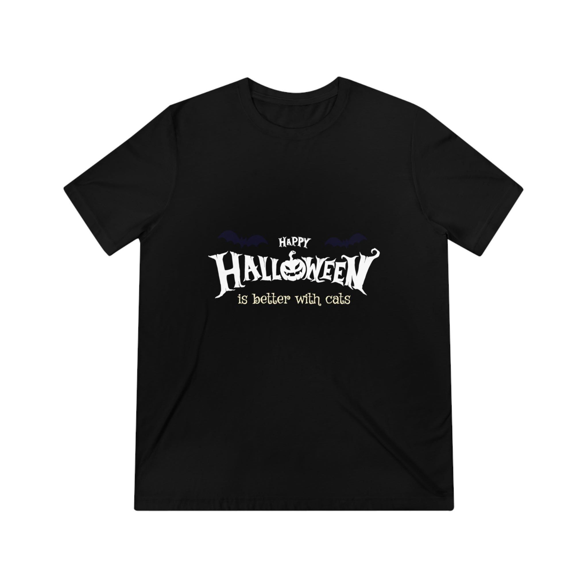 Halloween with Witch's Cats | Unisex Triblend Tee