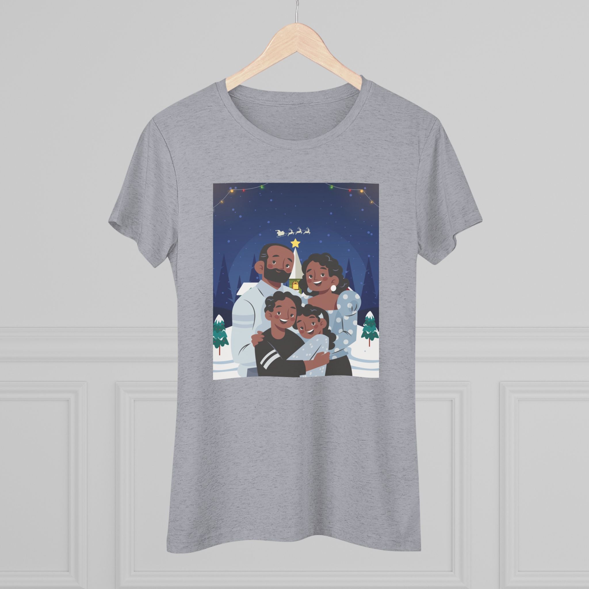 HAPPY CHRISTMAS DAY Women's Triblend Tee