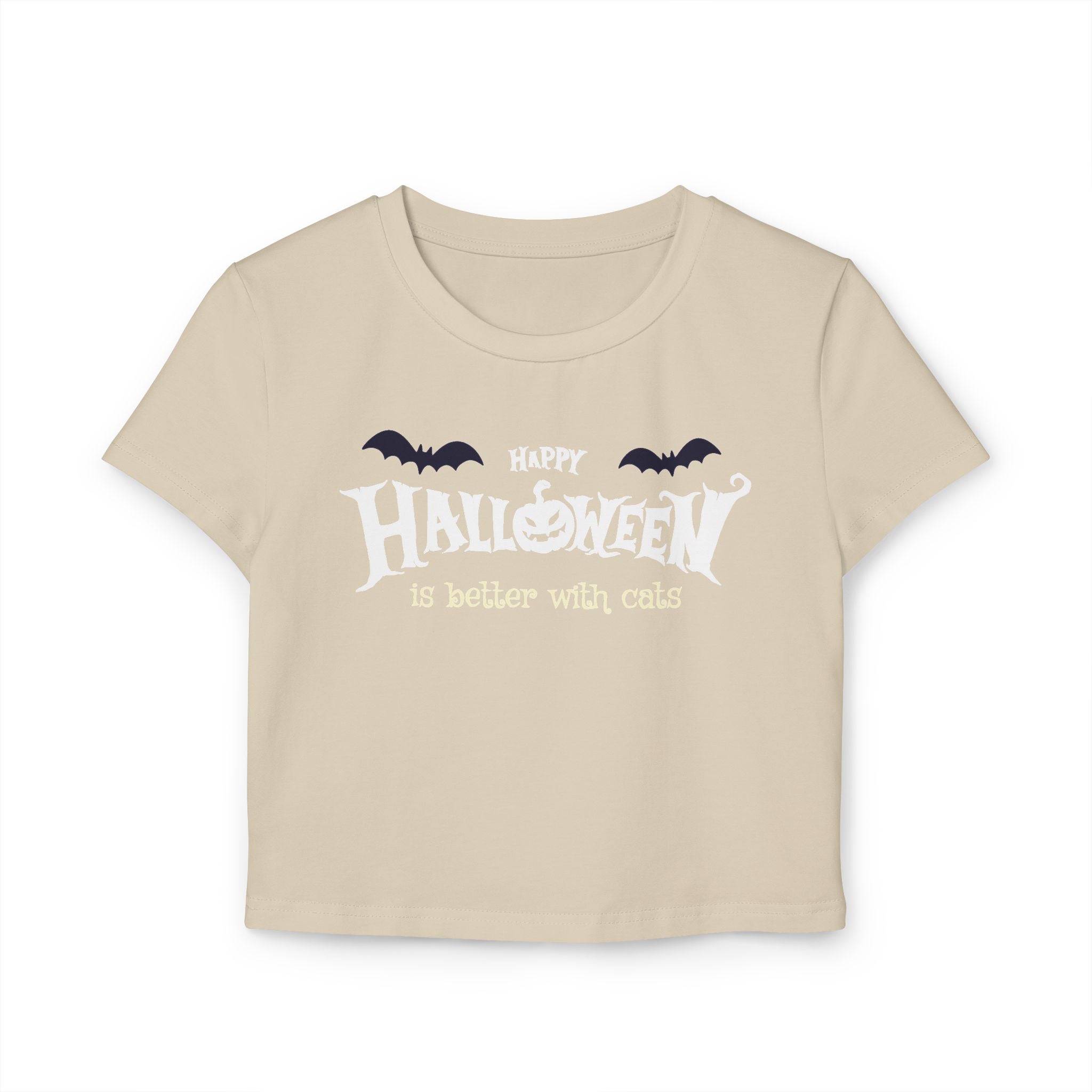 Halloween with Witch's Cats | Women's Baby Tee
