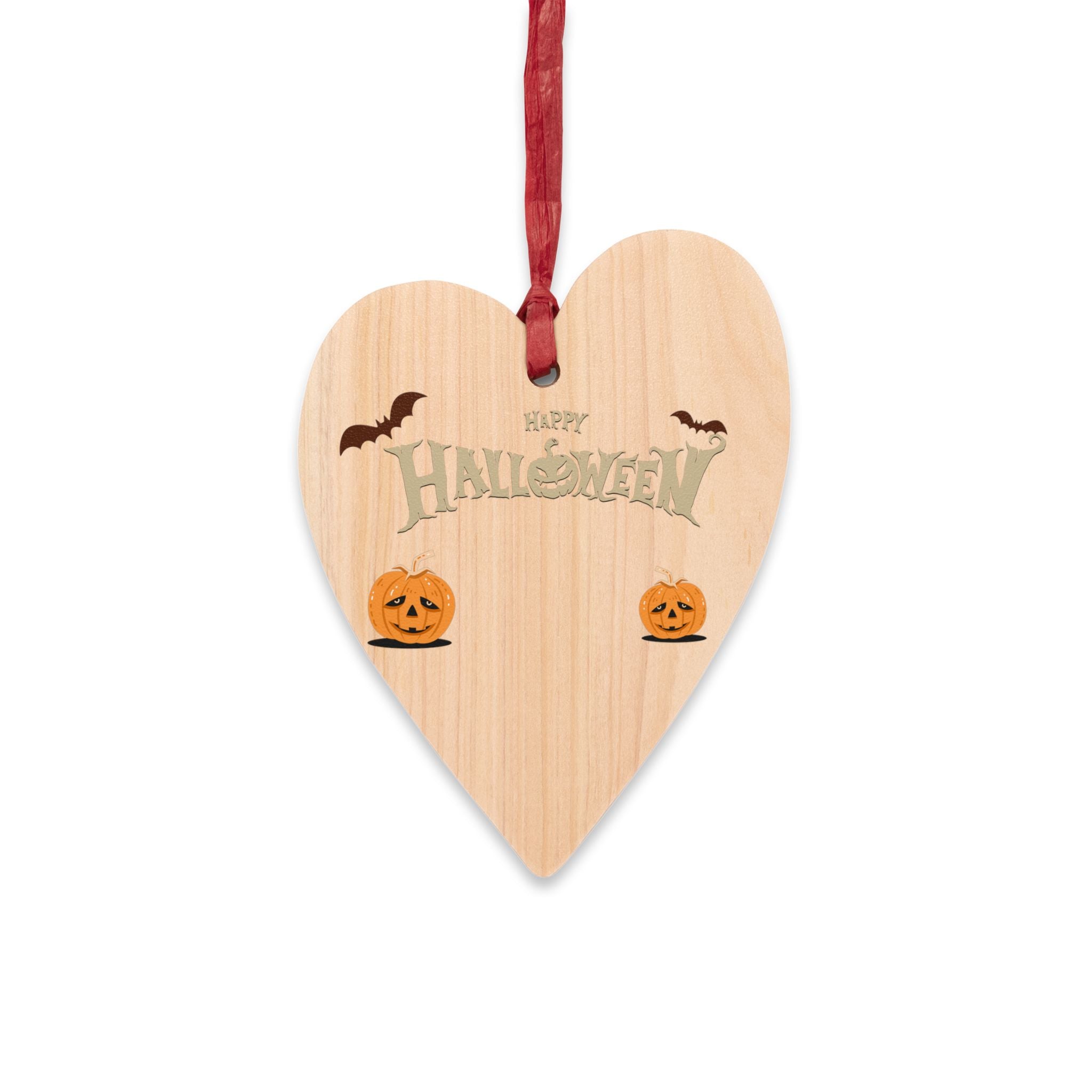Happy Halloween with Pumpkin | Wooden Ornaments