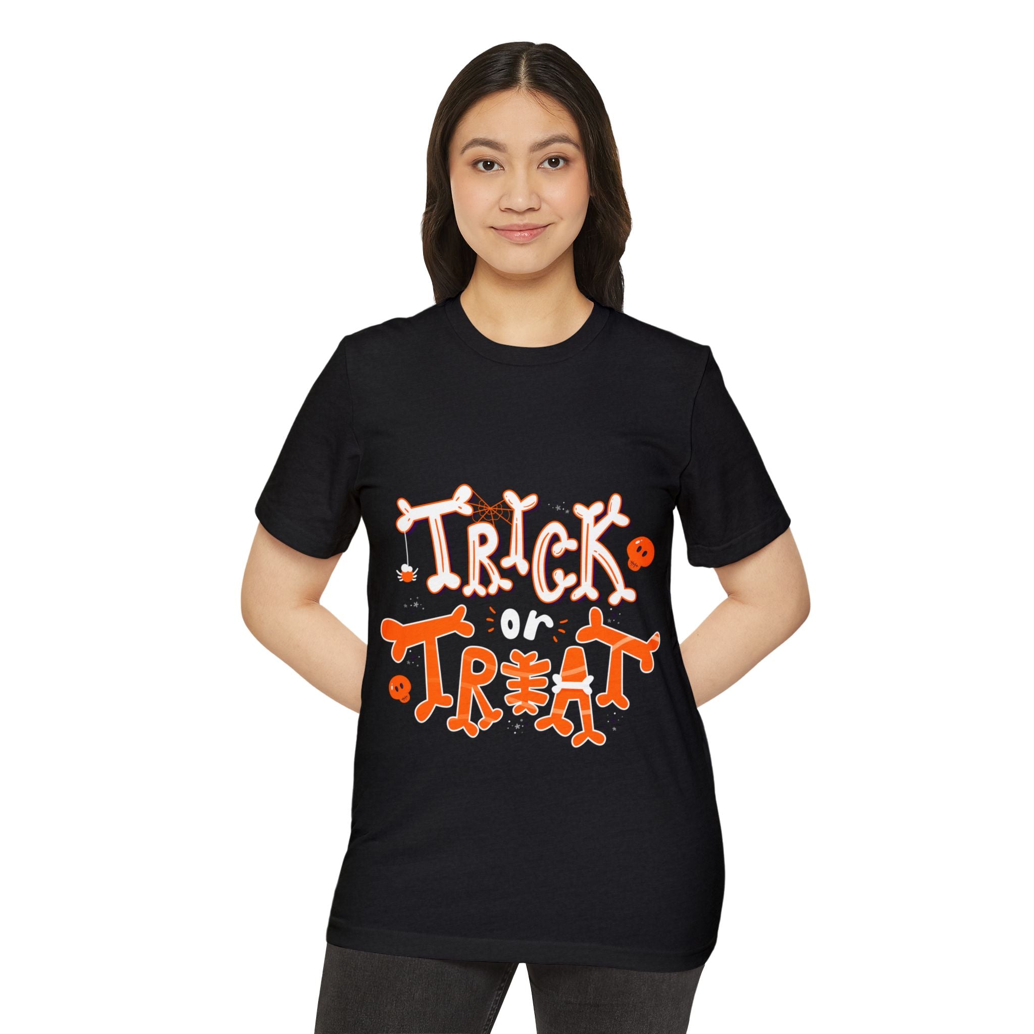 Halloween Trick or Treat | Unisex Recycled Organic T-Shirt