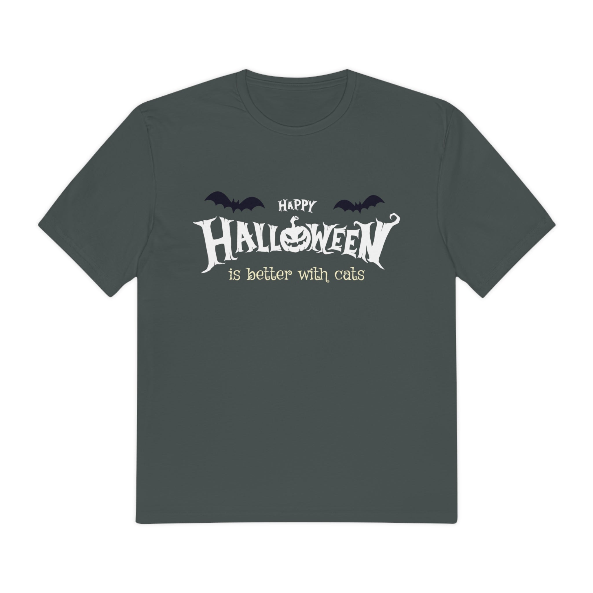 Halloween with Witch's Cats | Perfect Weight® Tee