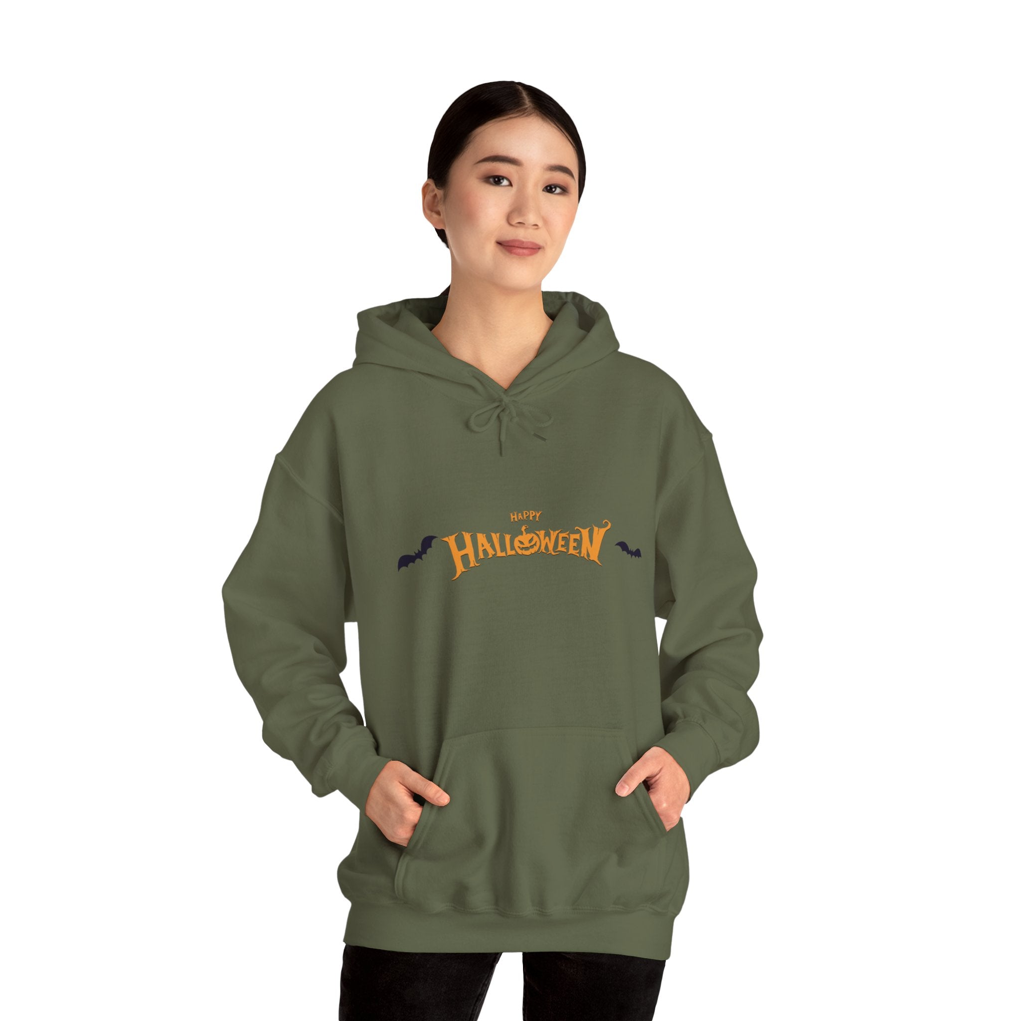 Halloween with Bats | Unisex Heavy Blend Hooded Sweatshirt