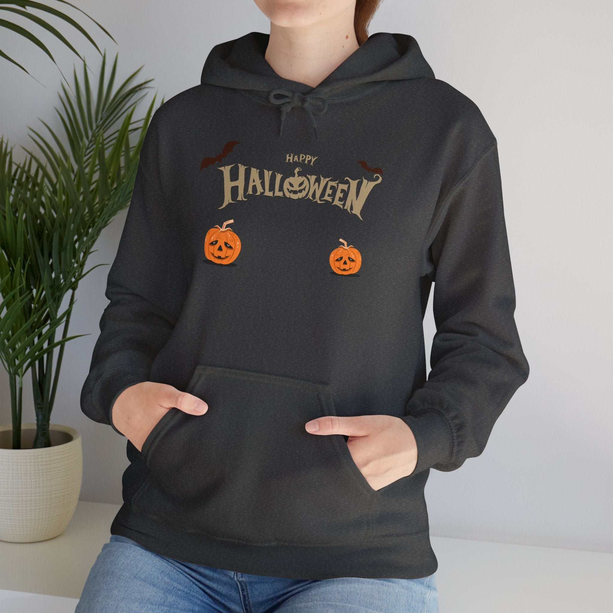 Halloween with Pumpkins | Unisex Heavy Blend Hooded Sweatshirt