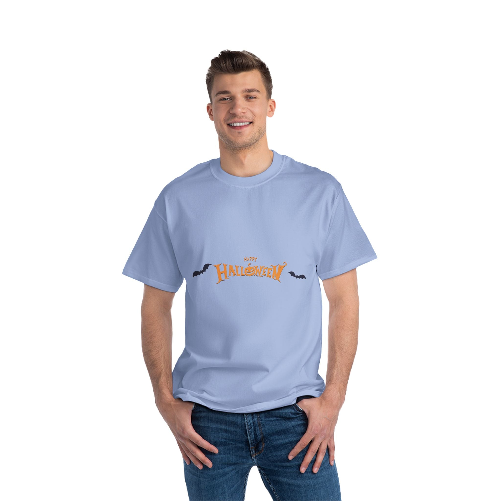 Halloween with Bats | Beefy-T®  Short-Sleeve T-Shirt