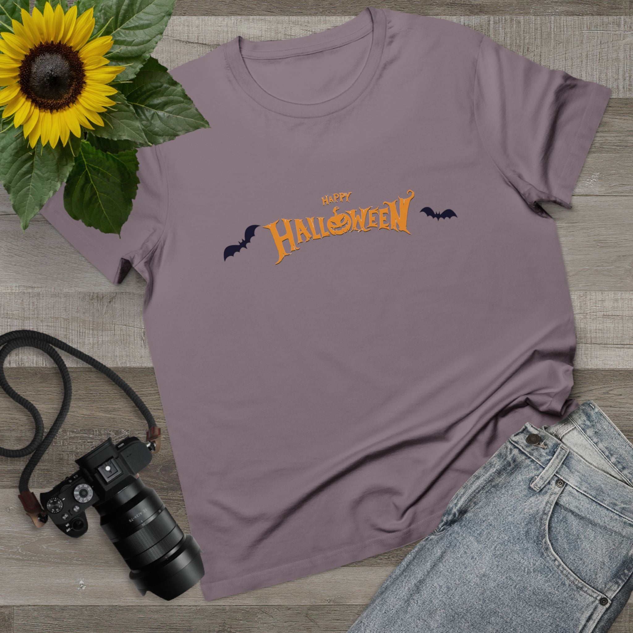 Halloween with Bats | Women’s Maple Tee