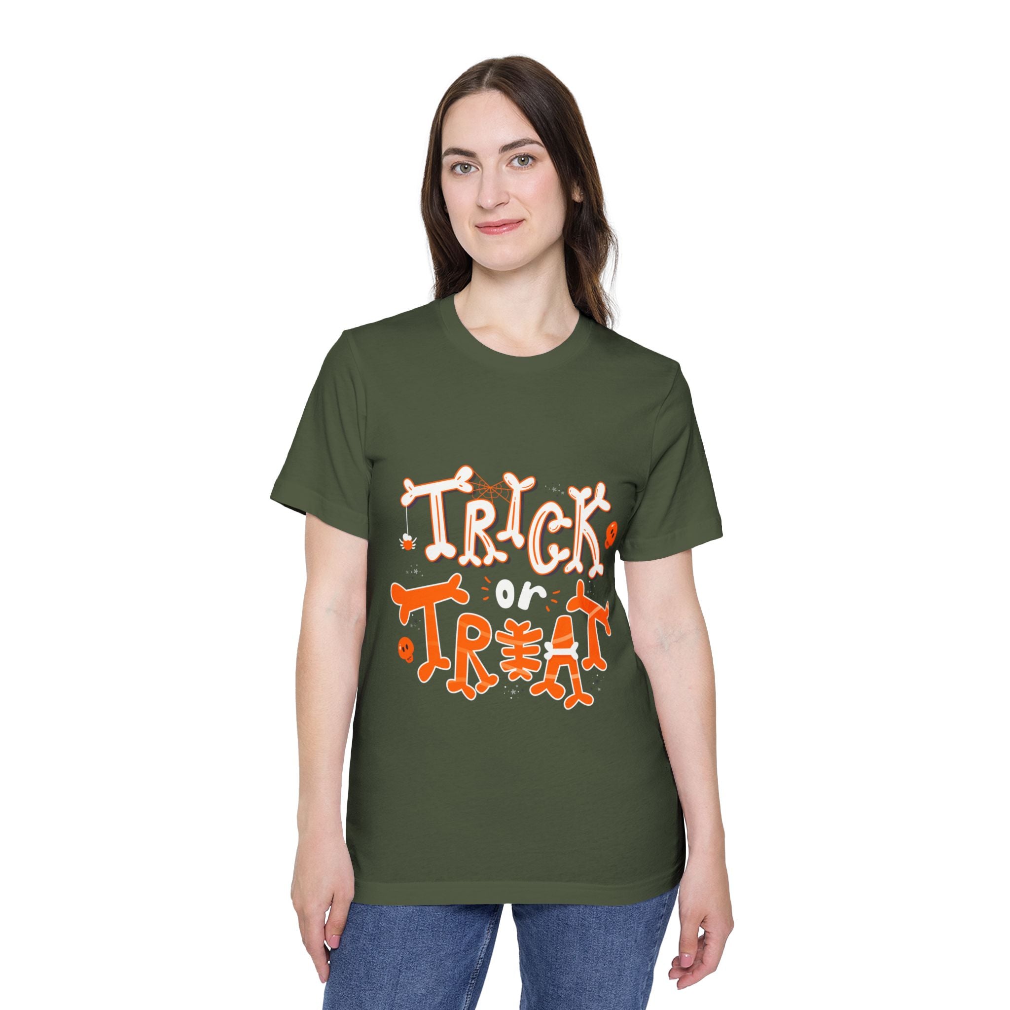 Halloween Trick or Treat | USA-Made Unisex Short-Sleeve Jersey T-Shirt