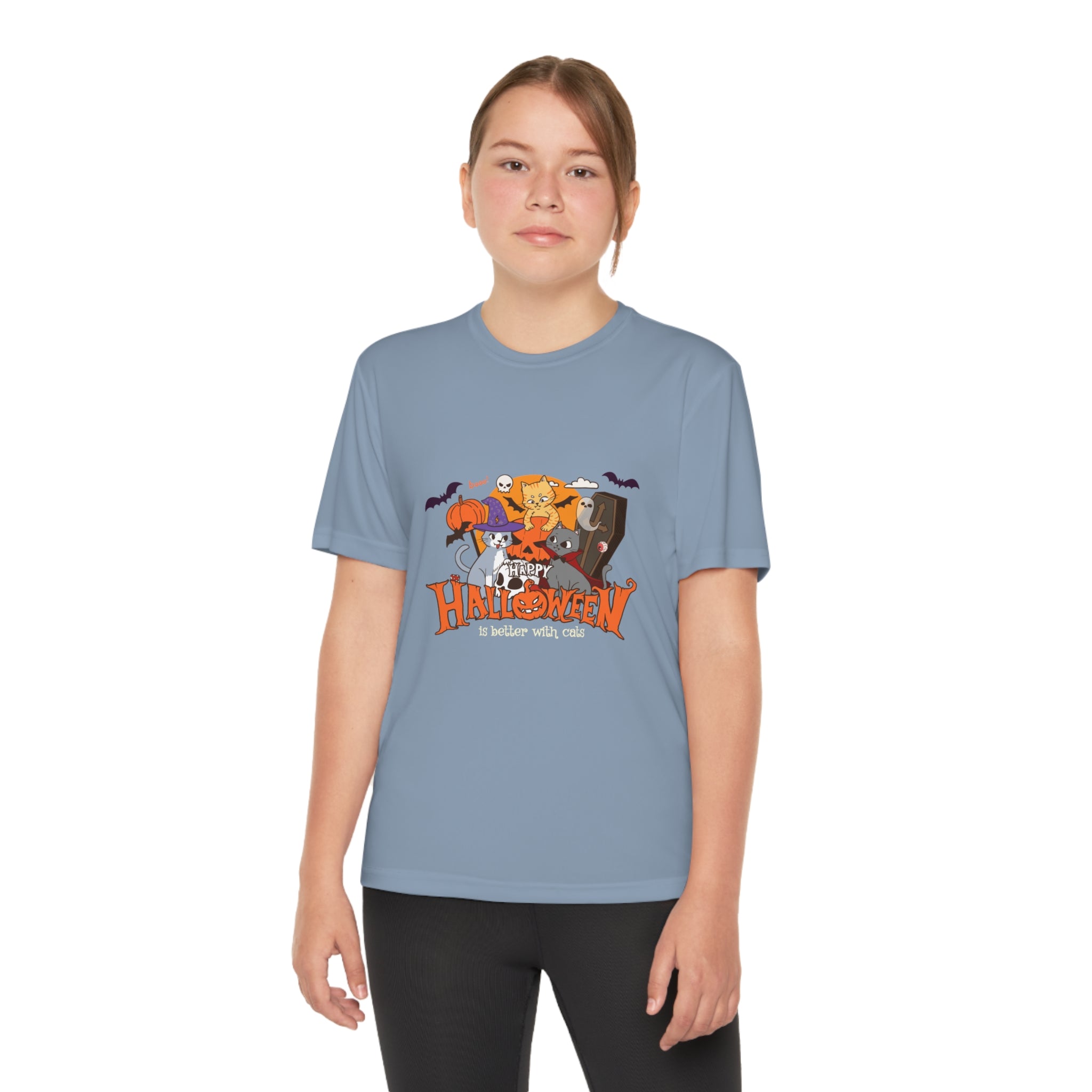 Halloween is Better with Cats | Youth Competitor Tee