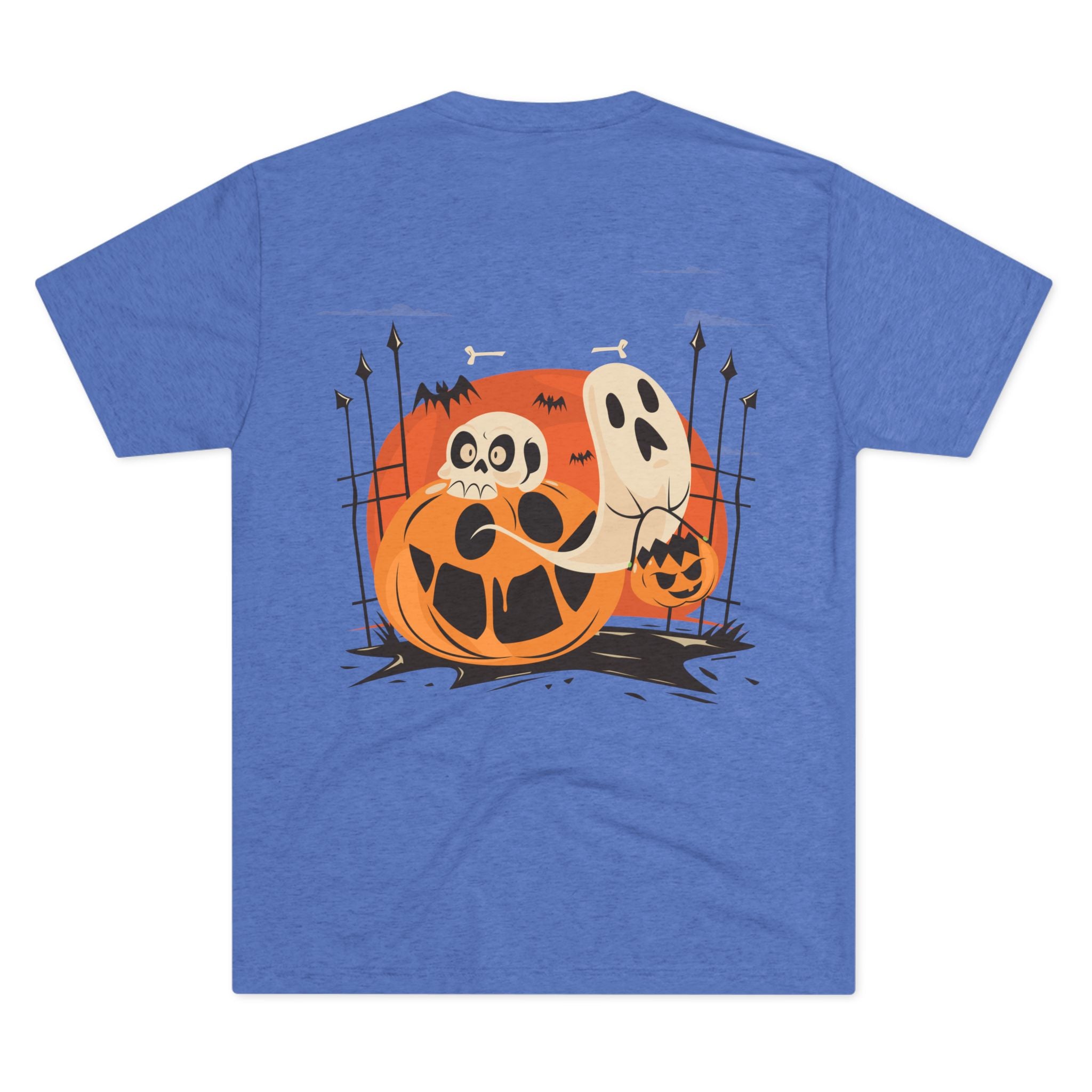 Halloween with Pumpkins | Unisex Tri-Blend Crew Tee