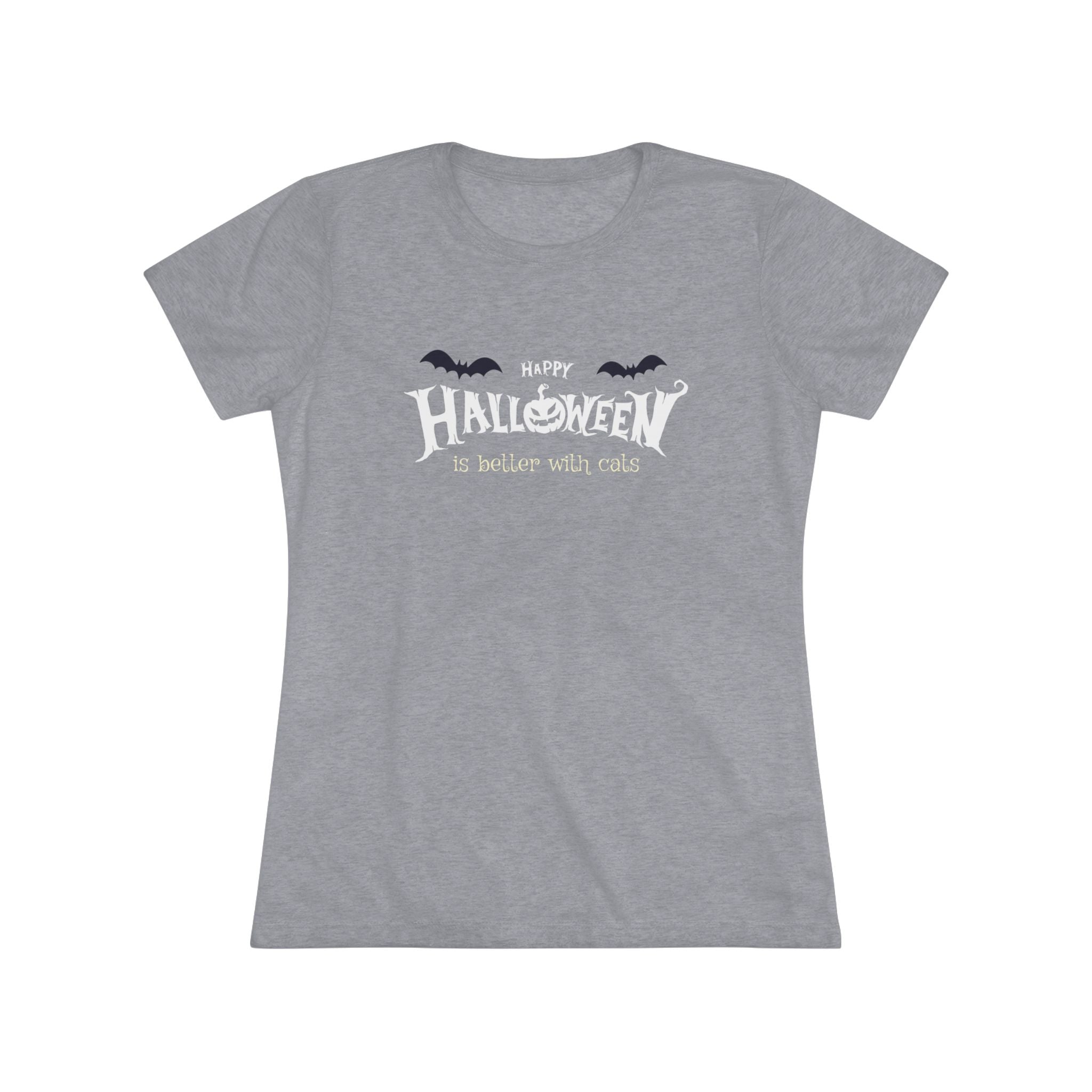 Halloween with Witch's Cats | Women's Triblend Tee
