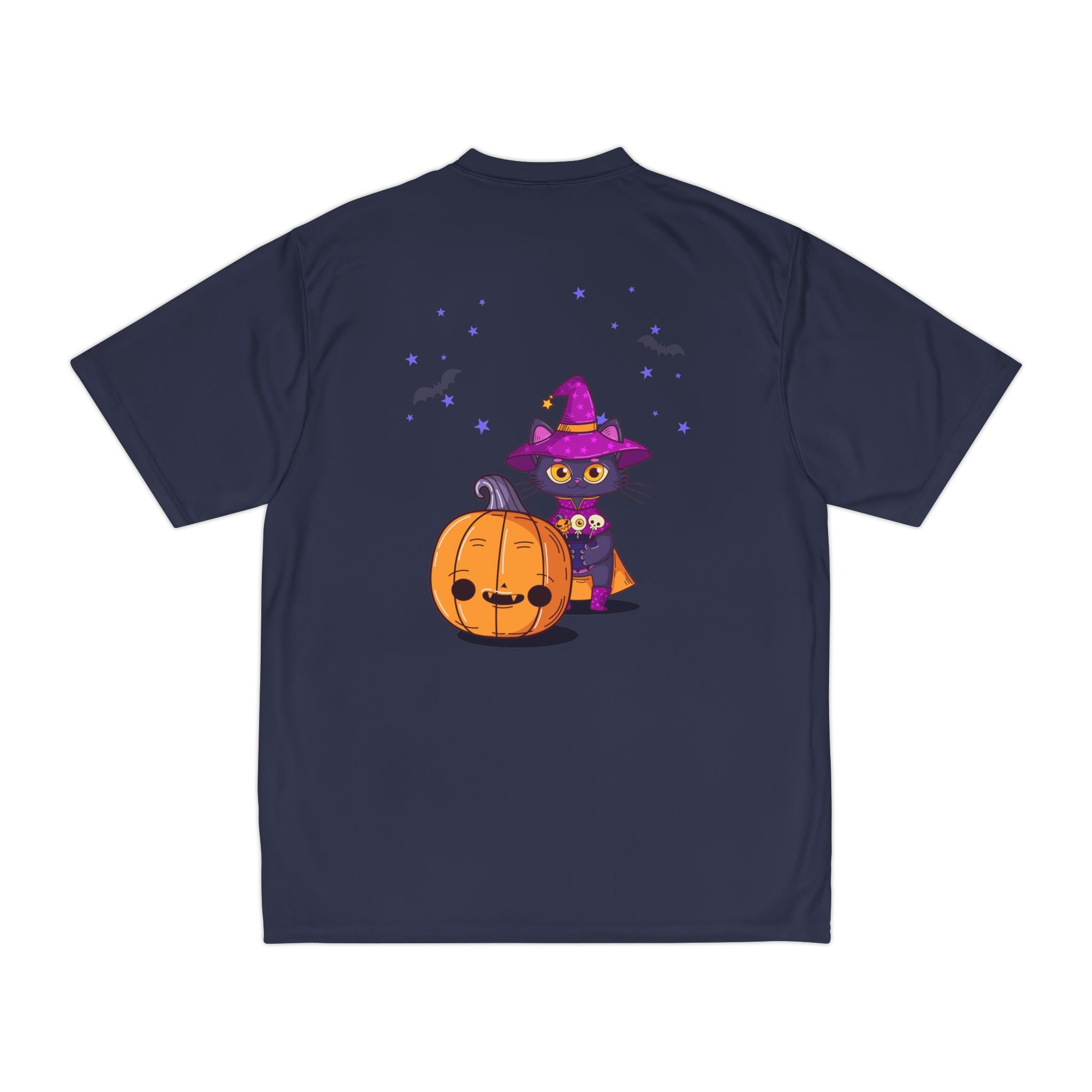 Halloween with Witch's Cats | Men's Performance T-Shirt