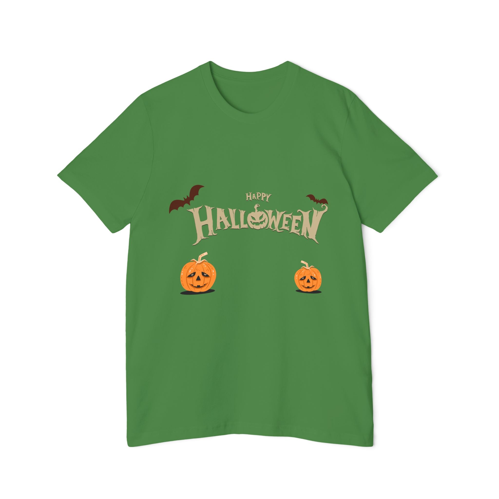 Halloween with Pumpkins | USA-Made Unisex Short-Sleeve Jersey T-Shirt