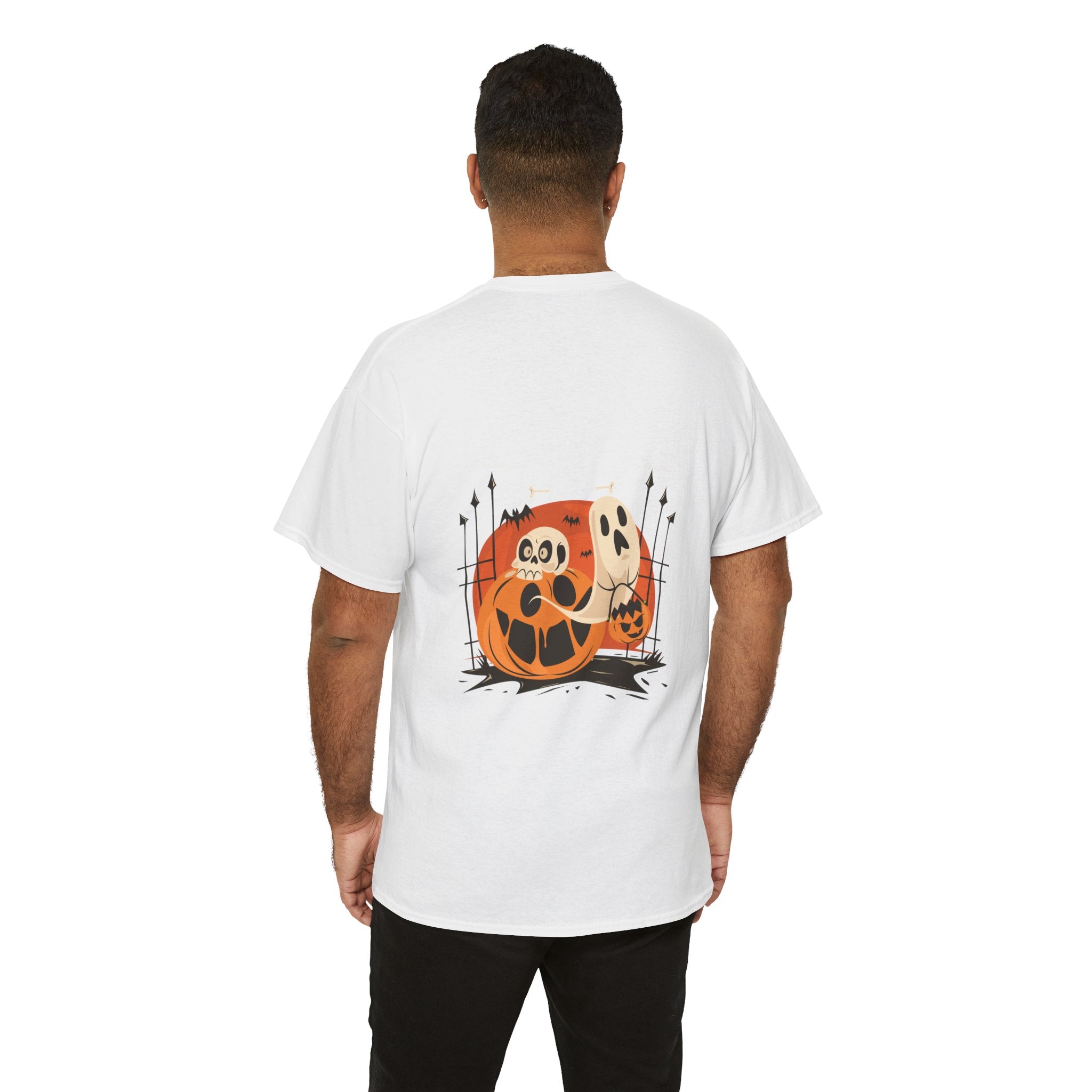 Halloween with Pumpkin | Unisex Heavy Cotton Tee