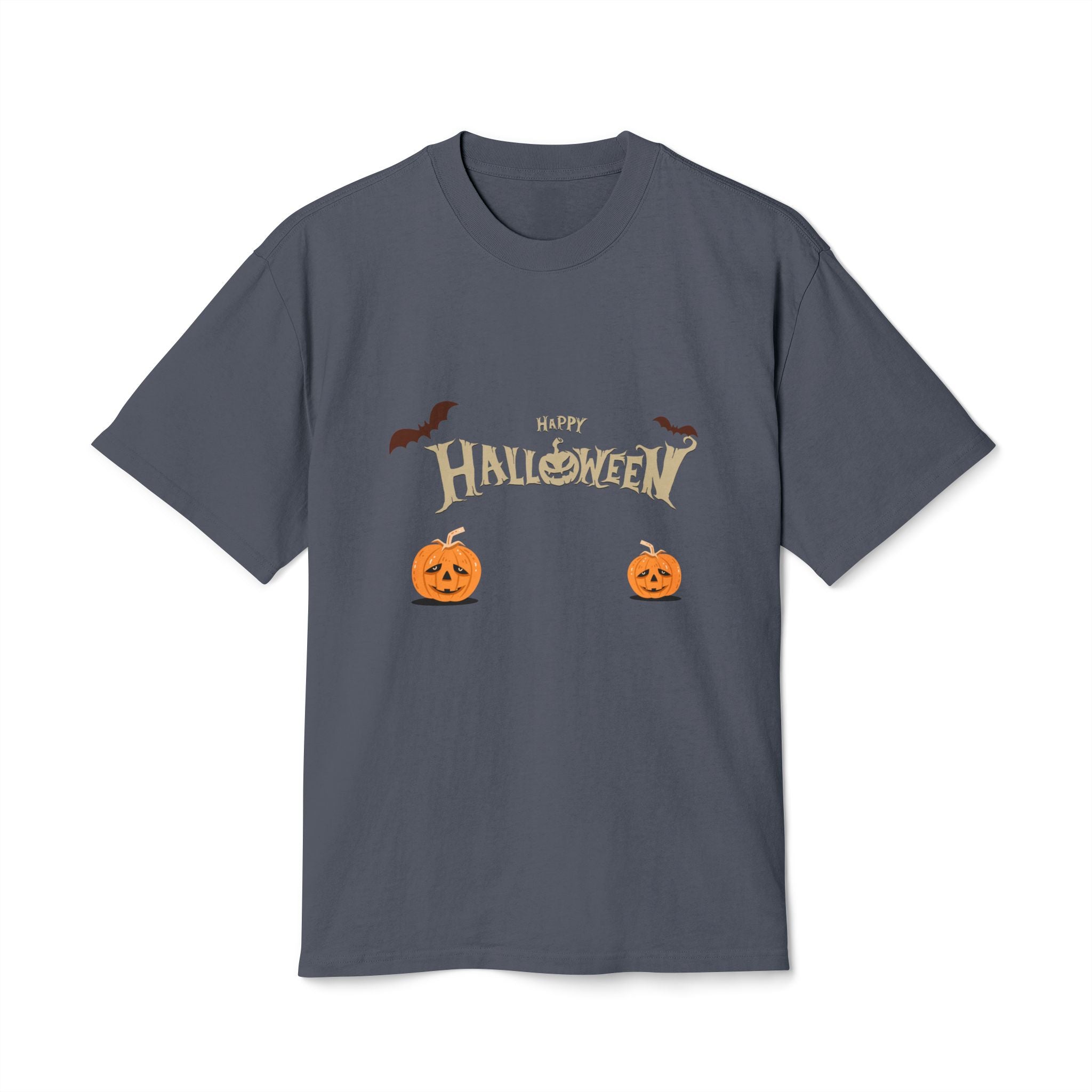 Halloween with Pumpkins | Unisex Heavy Faded Tee