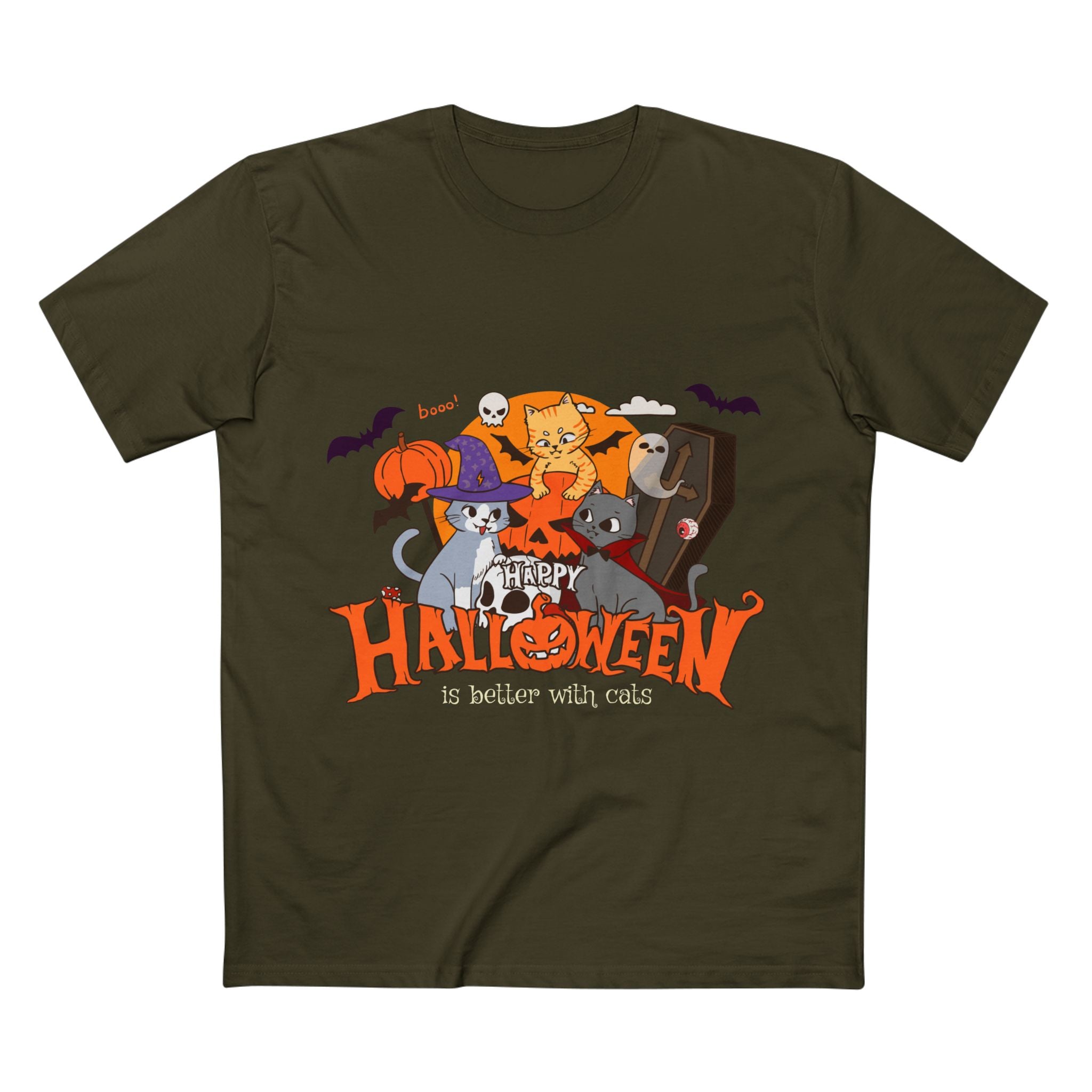 Halloween is Better with Cats | Men's Staple Tee