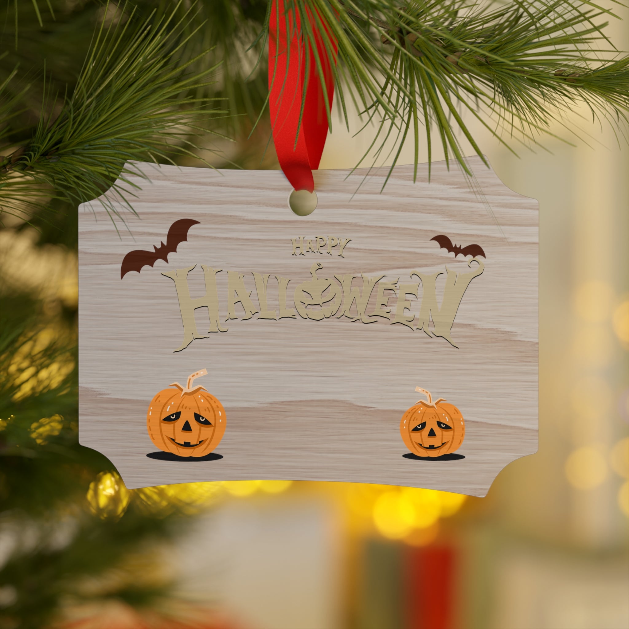Happy Halloween with Pumpkin | Plywood Ornaments