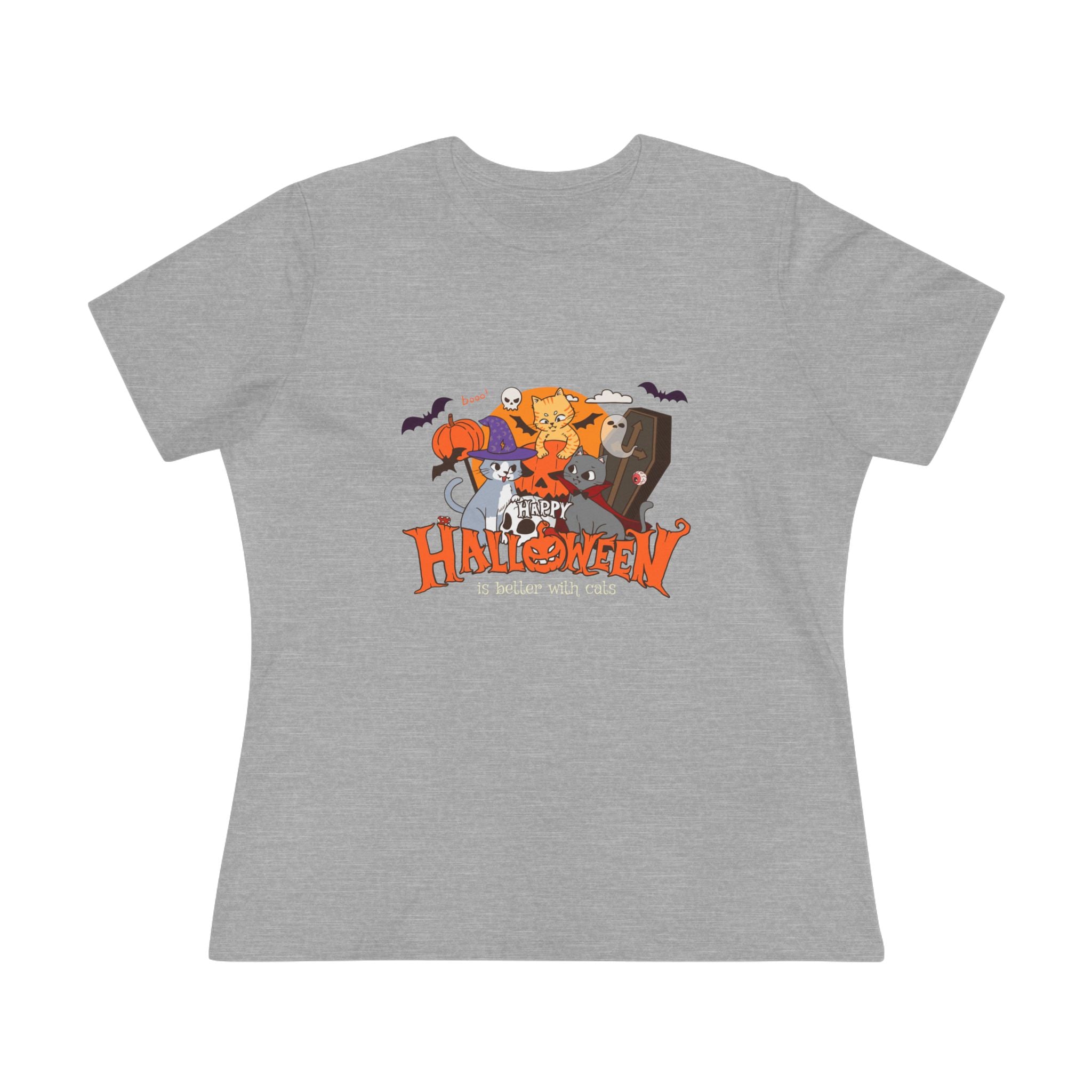 Halloween is Better with Cats | Women's Cotton Tee