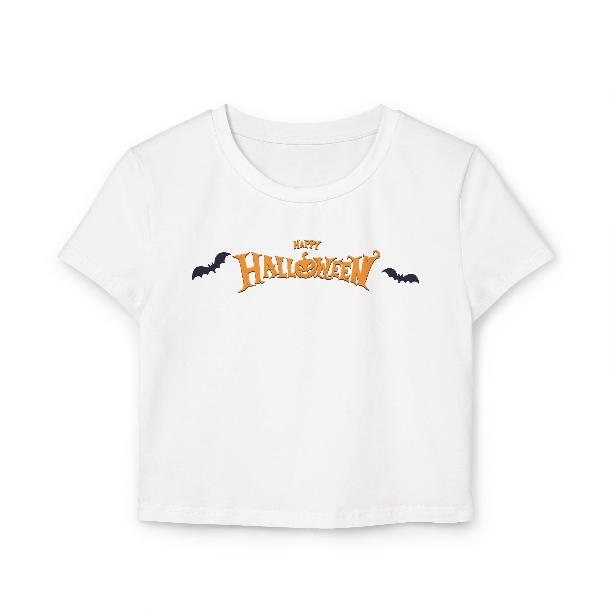 Halloween with Bats | Women's Baby Tee
