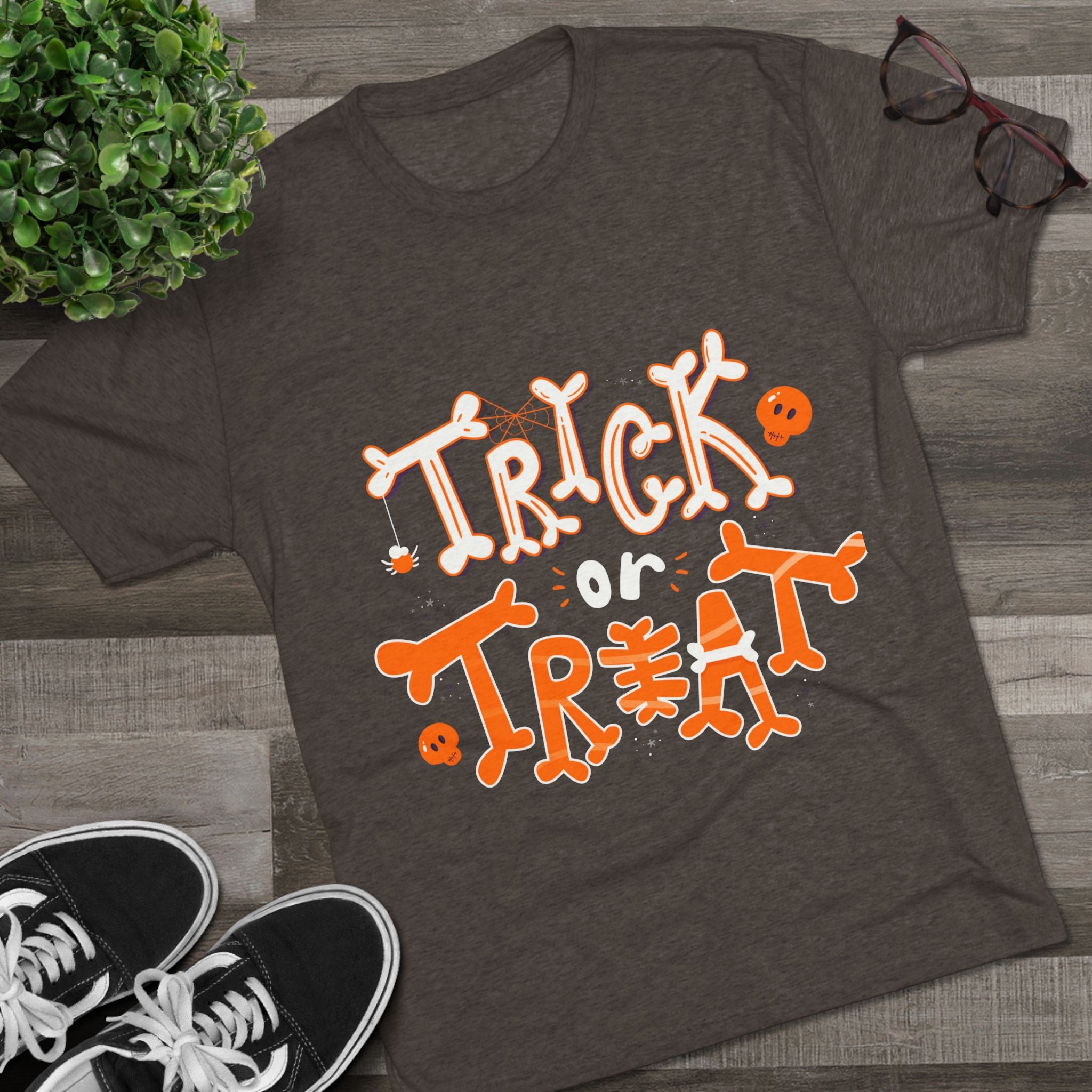 Halloween Trick or Treat | Unisex Tri-Blend Crew Tee