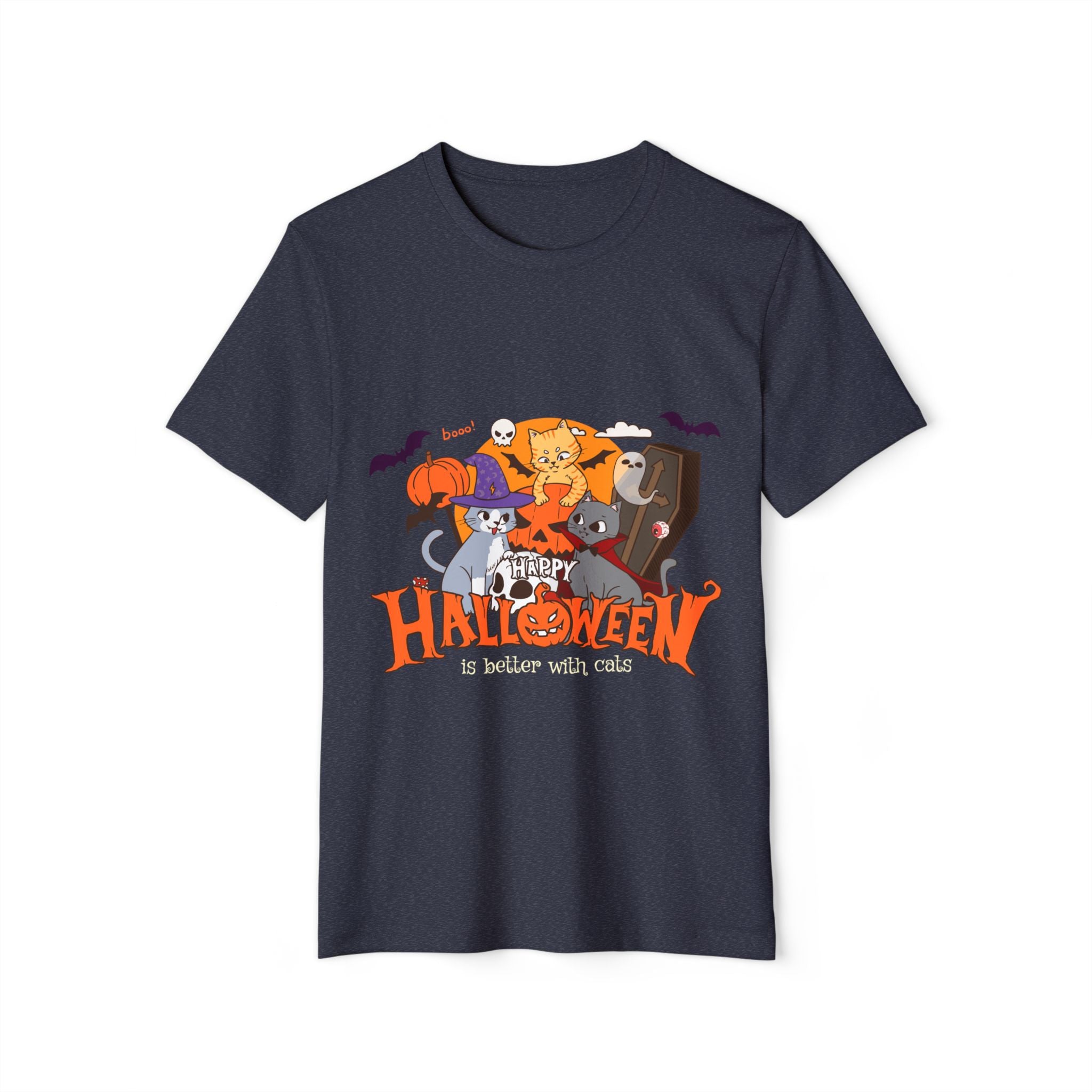 Halloween is Better with Cats | Unisex Recycled Organic T-Shirt