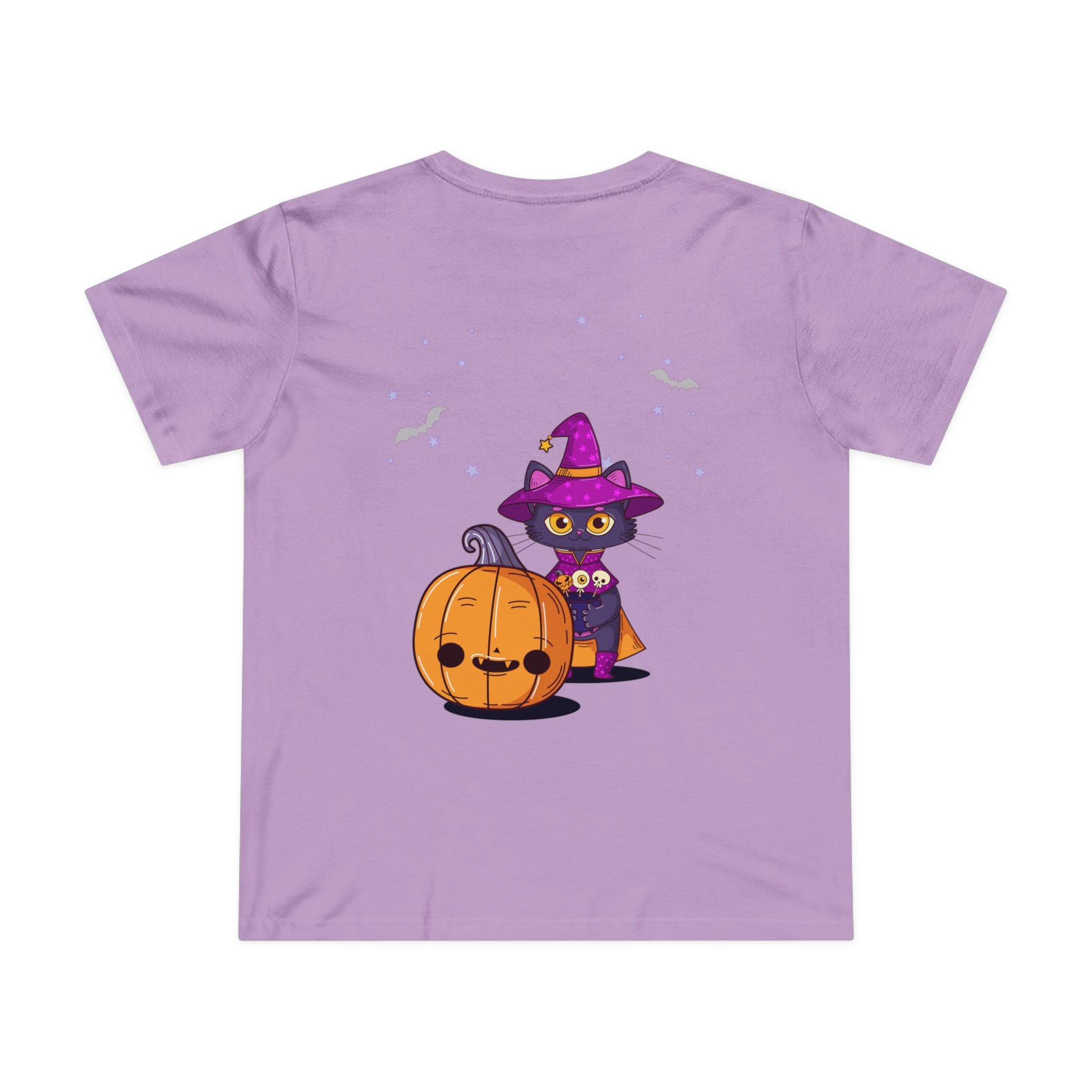 Halloween with Witch's Cats | Women’s Maple Tee