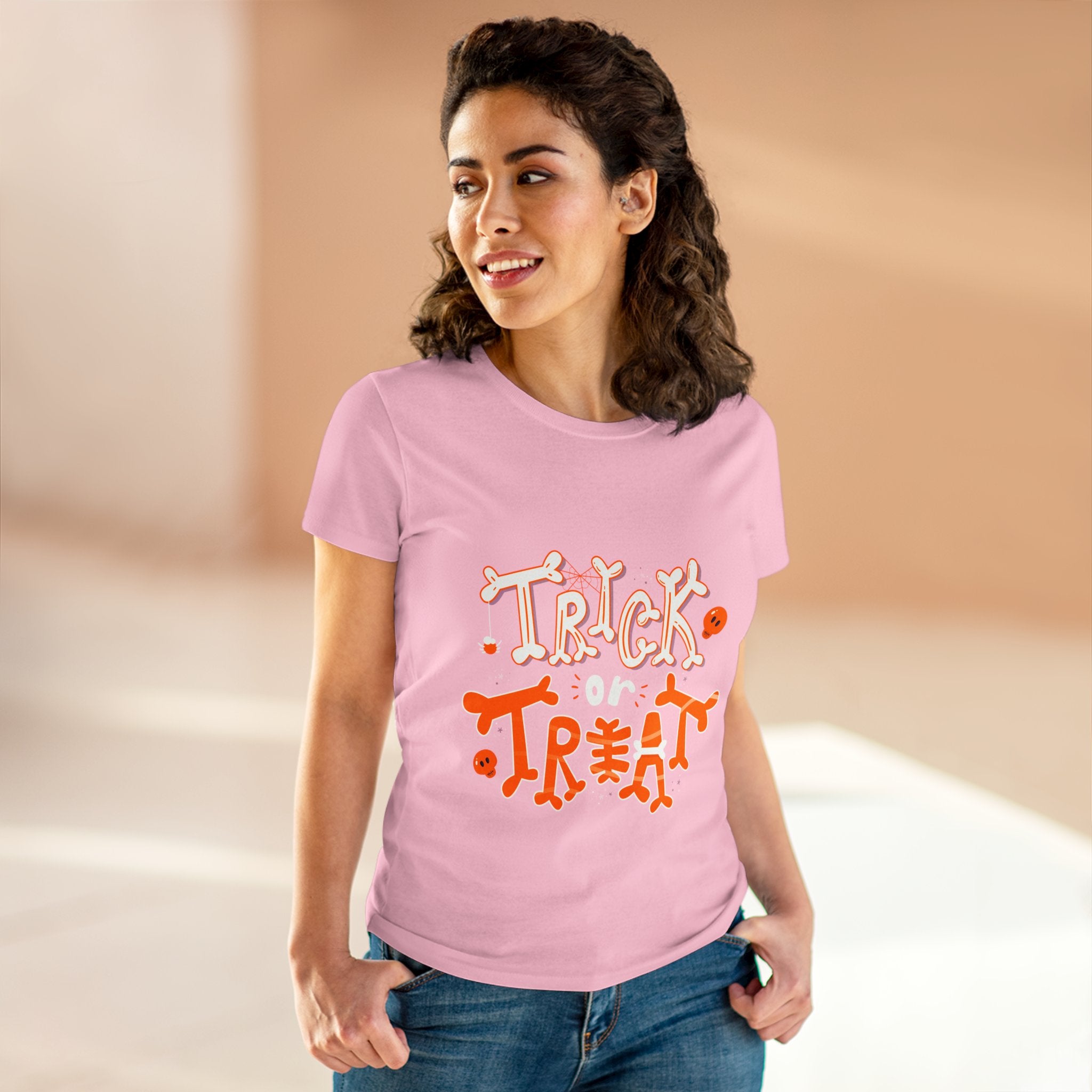 Halloween Trick or Treat | Women's Midweight Cotton Tee